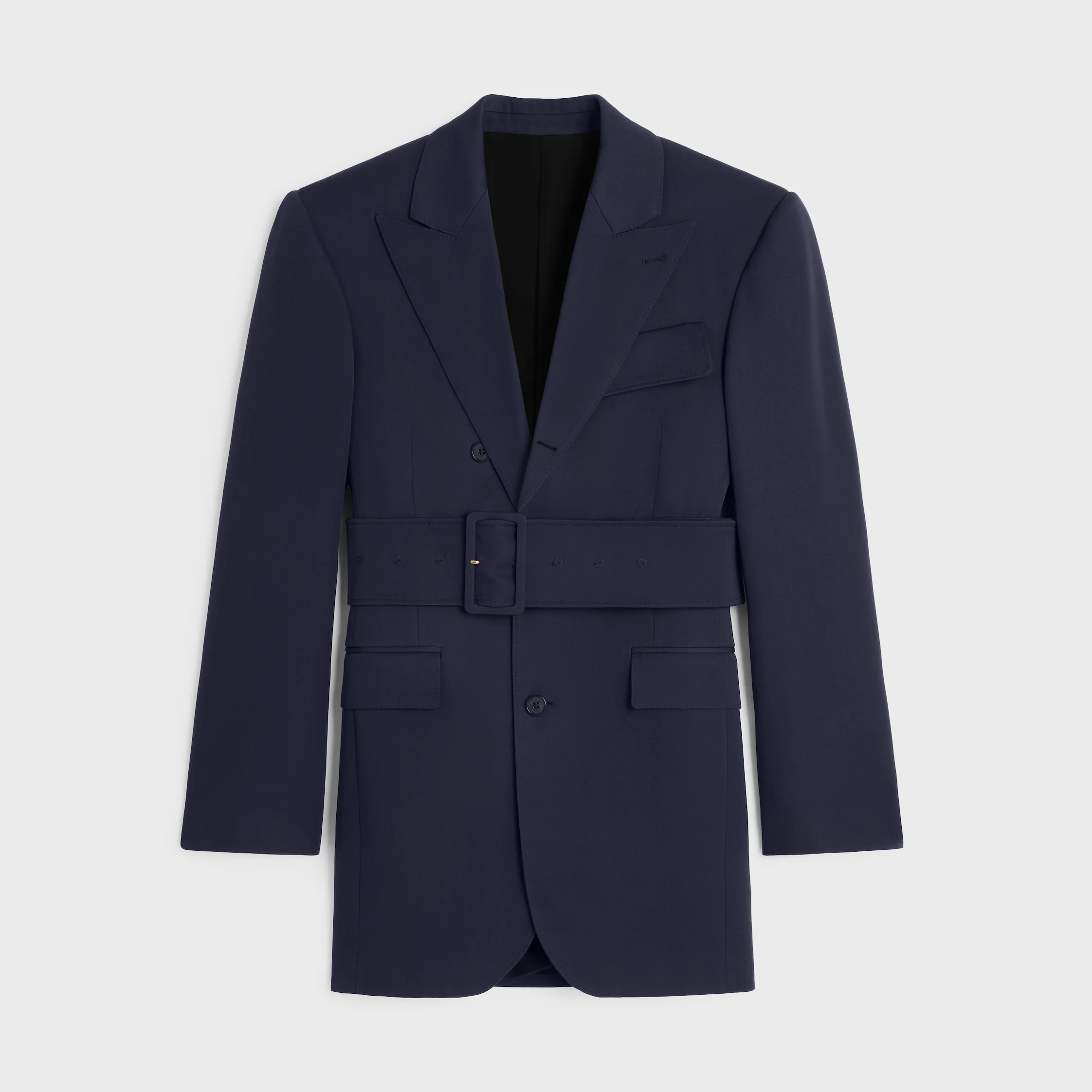 colonne jacket IN GRAIN DE POUDRE WOOL - 1