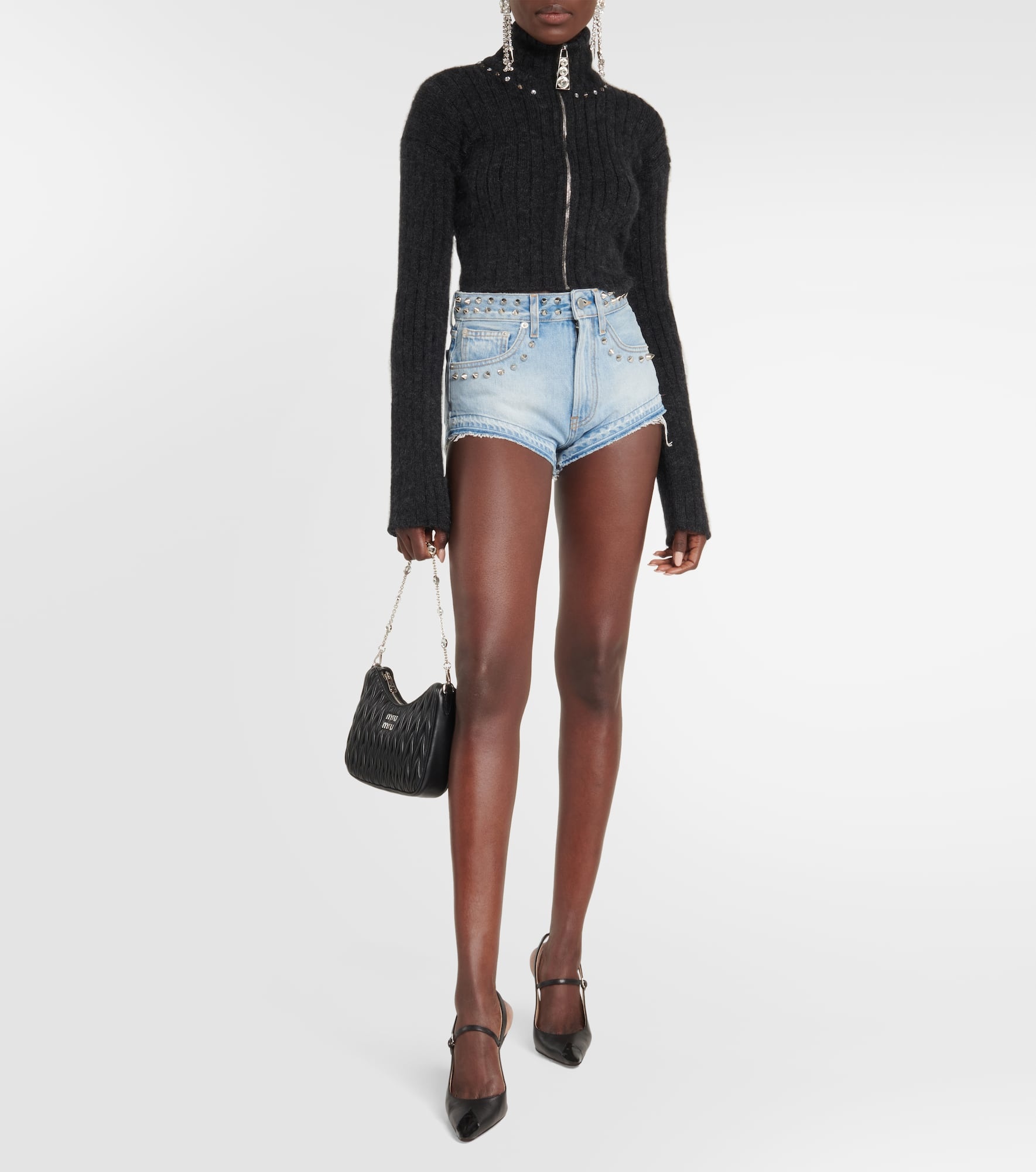 Embellished wool-blend sweater - 2