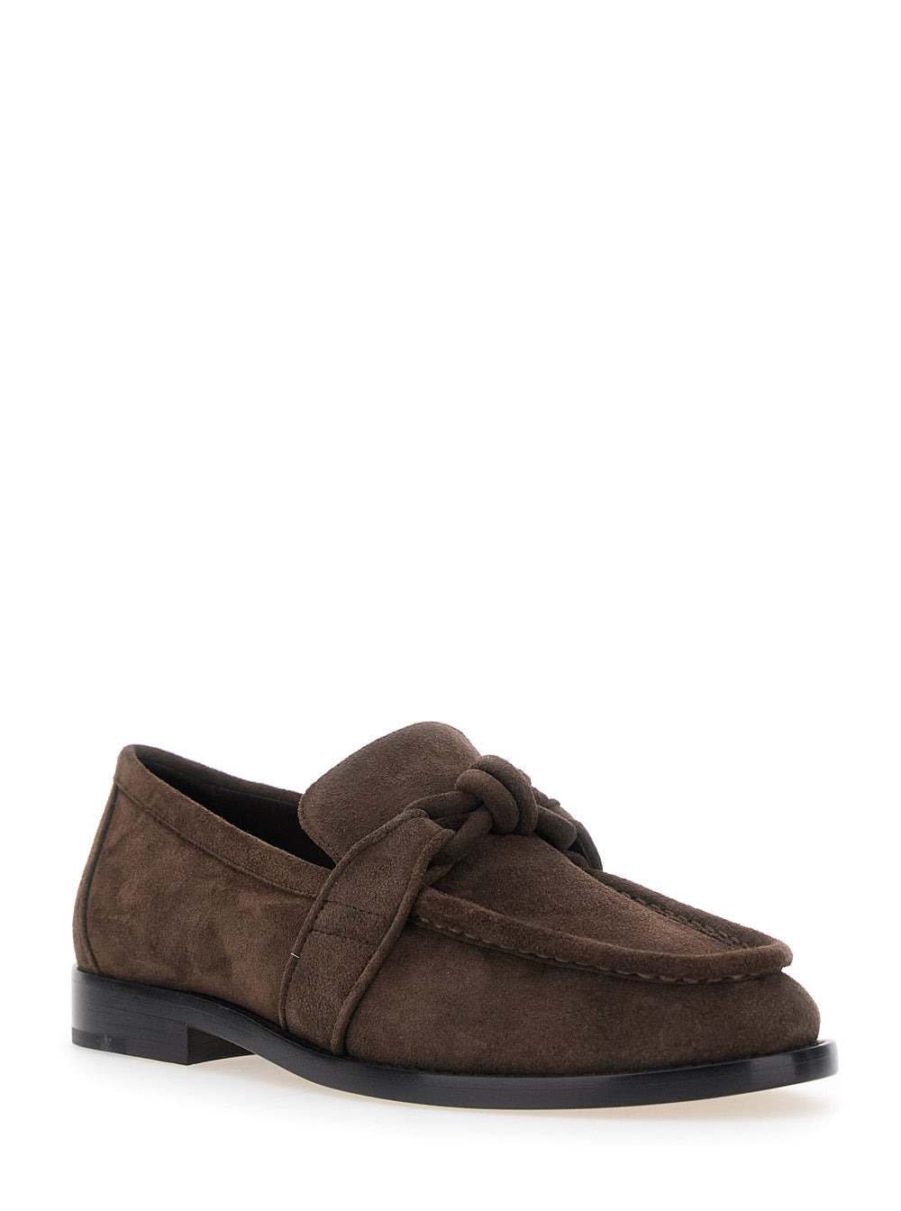Bottega Veneta Women Astaire Loafer Leather Knot Soft Suede - 2
