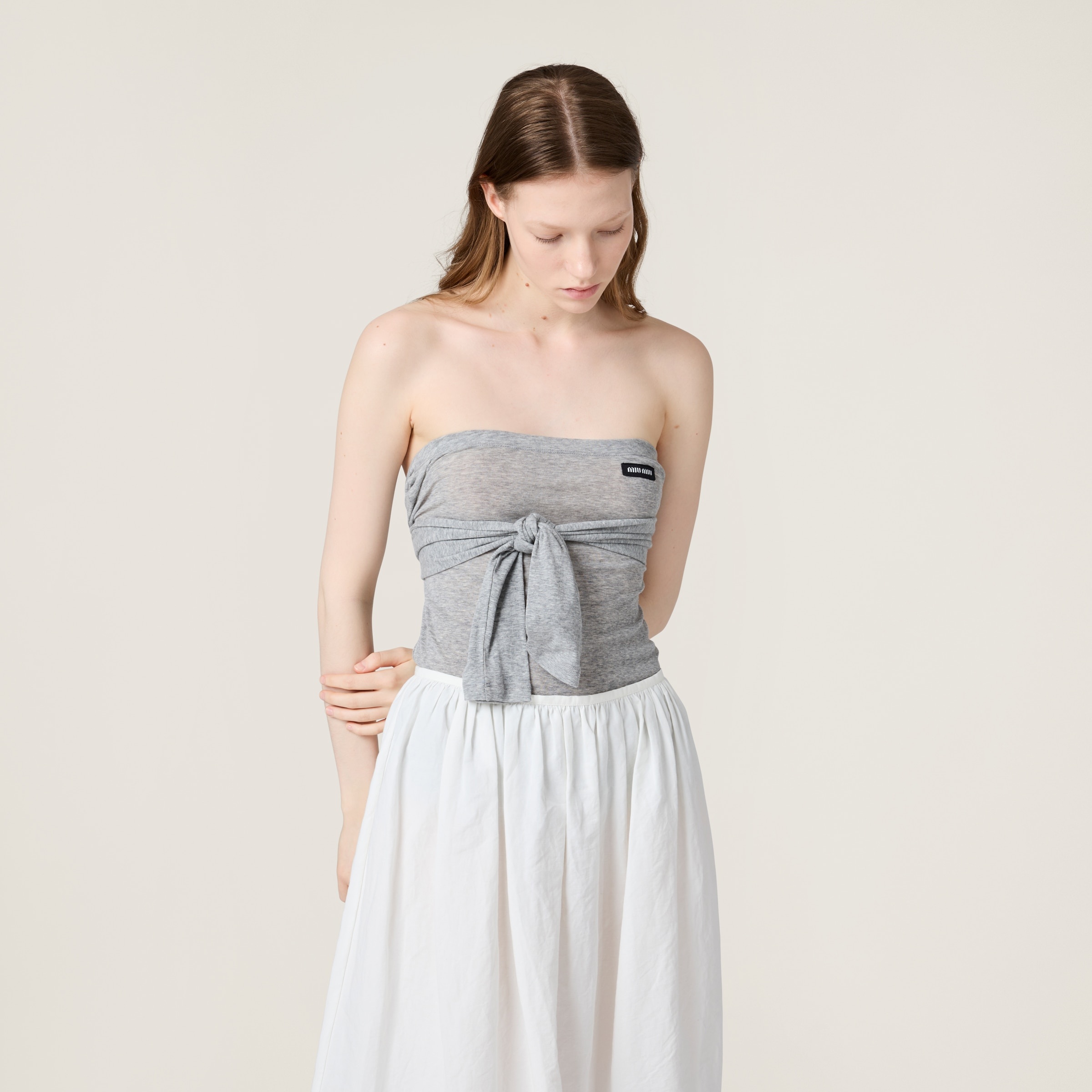 Ribbed jersey top - 5
