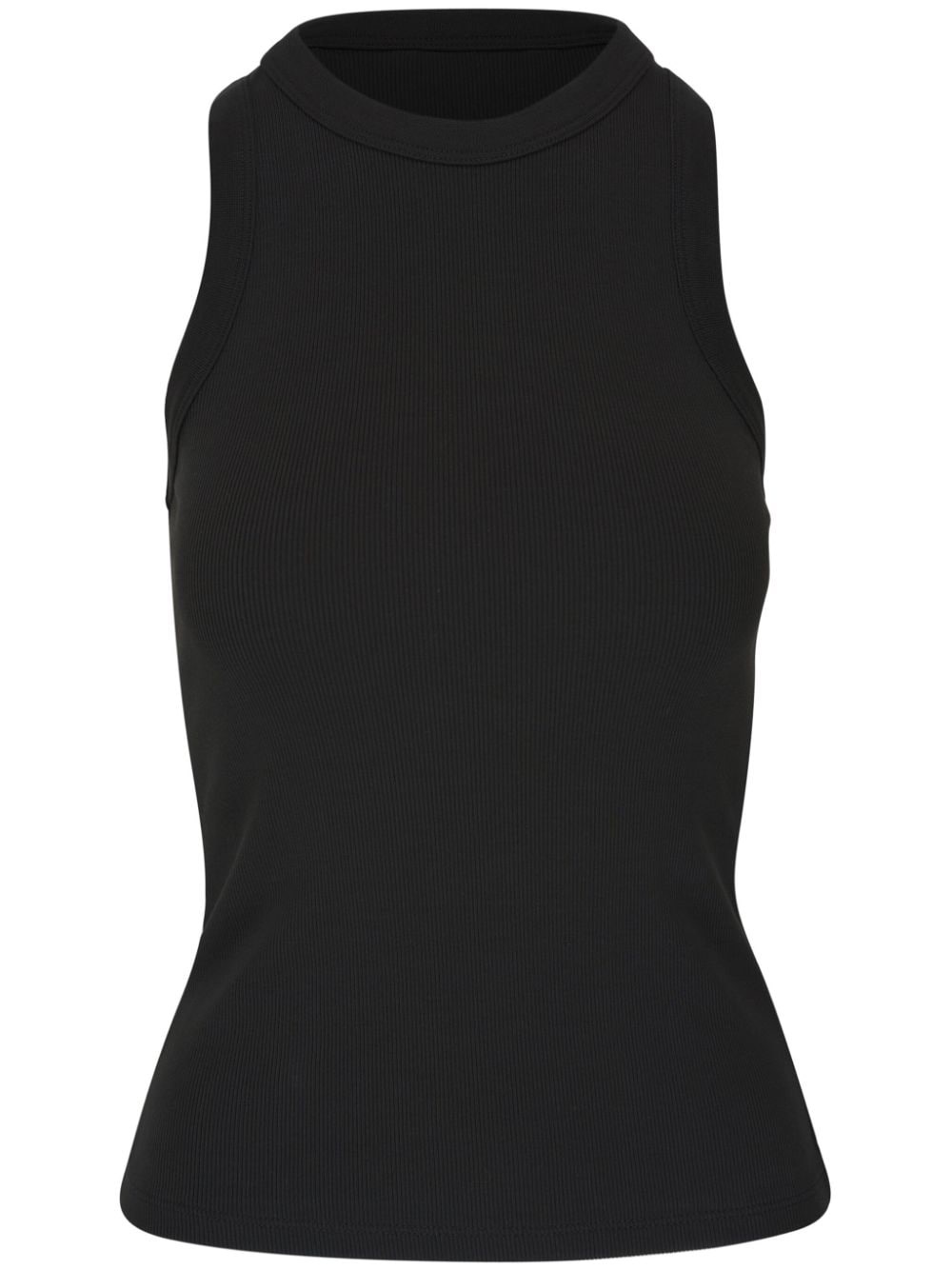 sleeveless ribbed top - 1