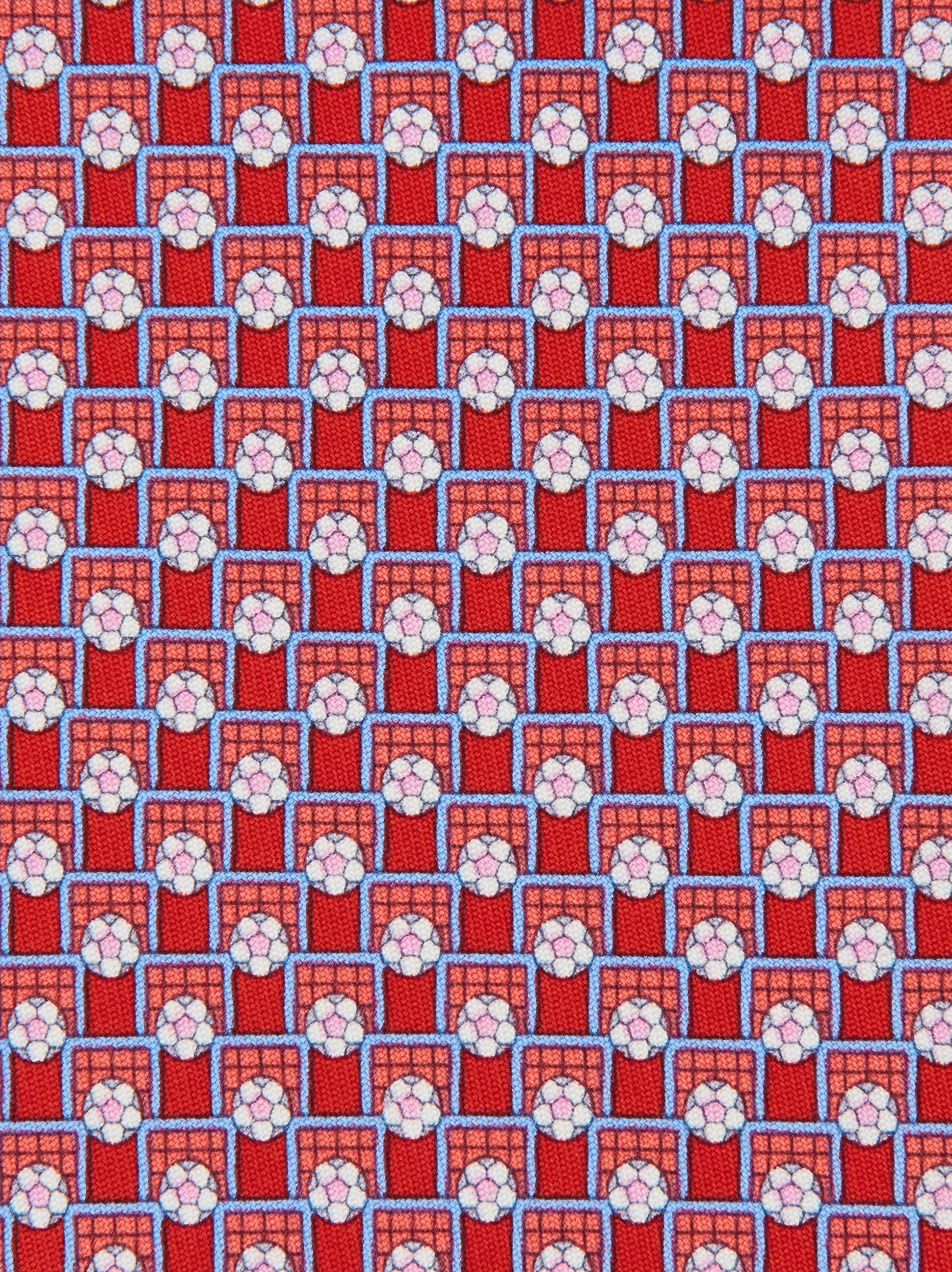 Football print silk tie - 2