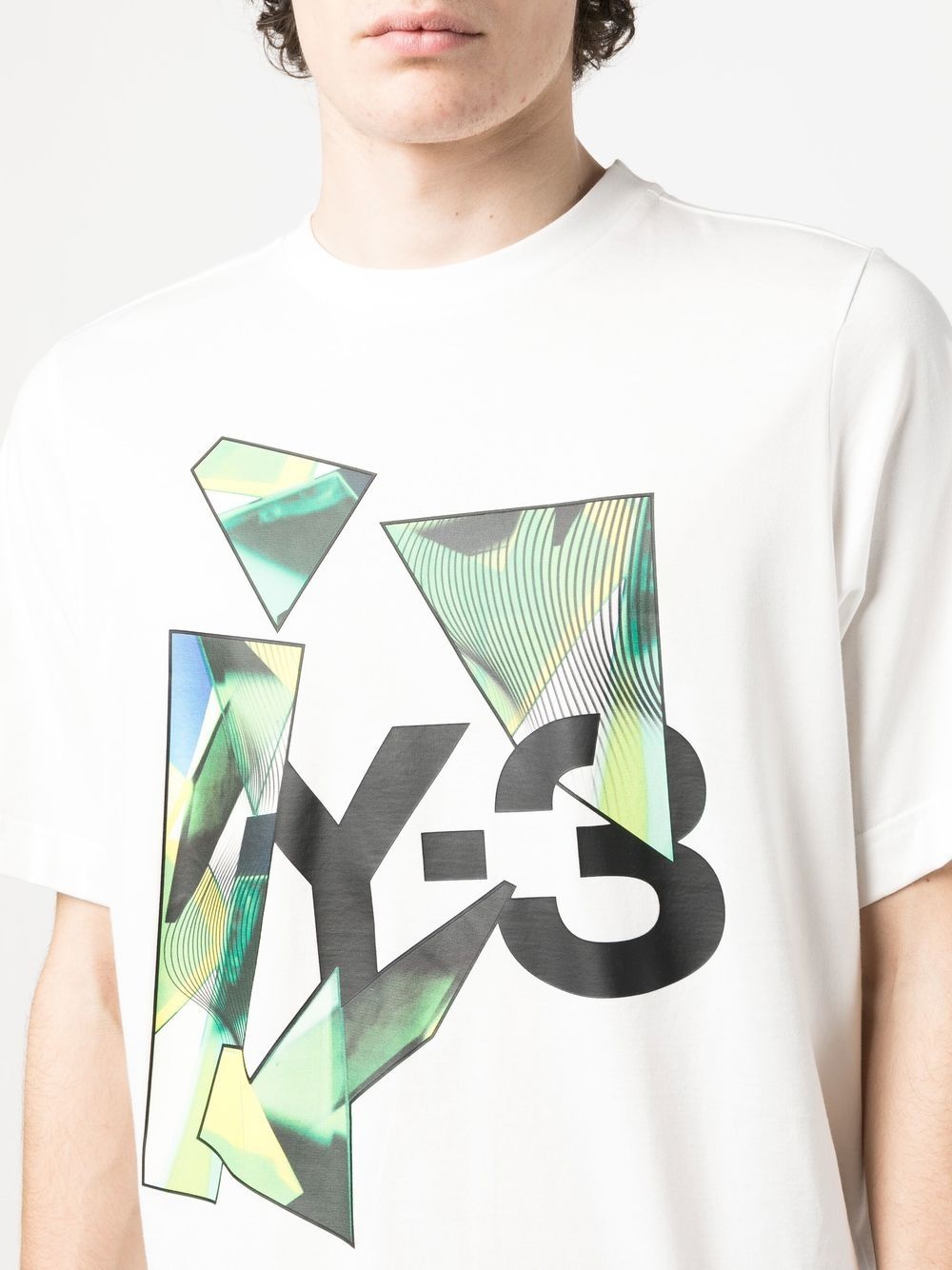 logo-print graphic T-shirt - 8