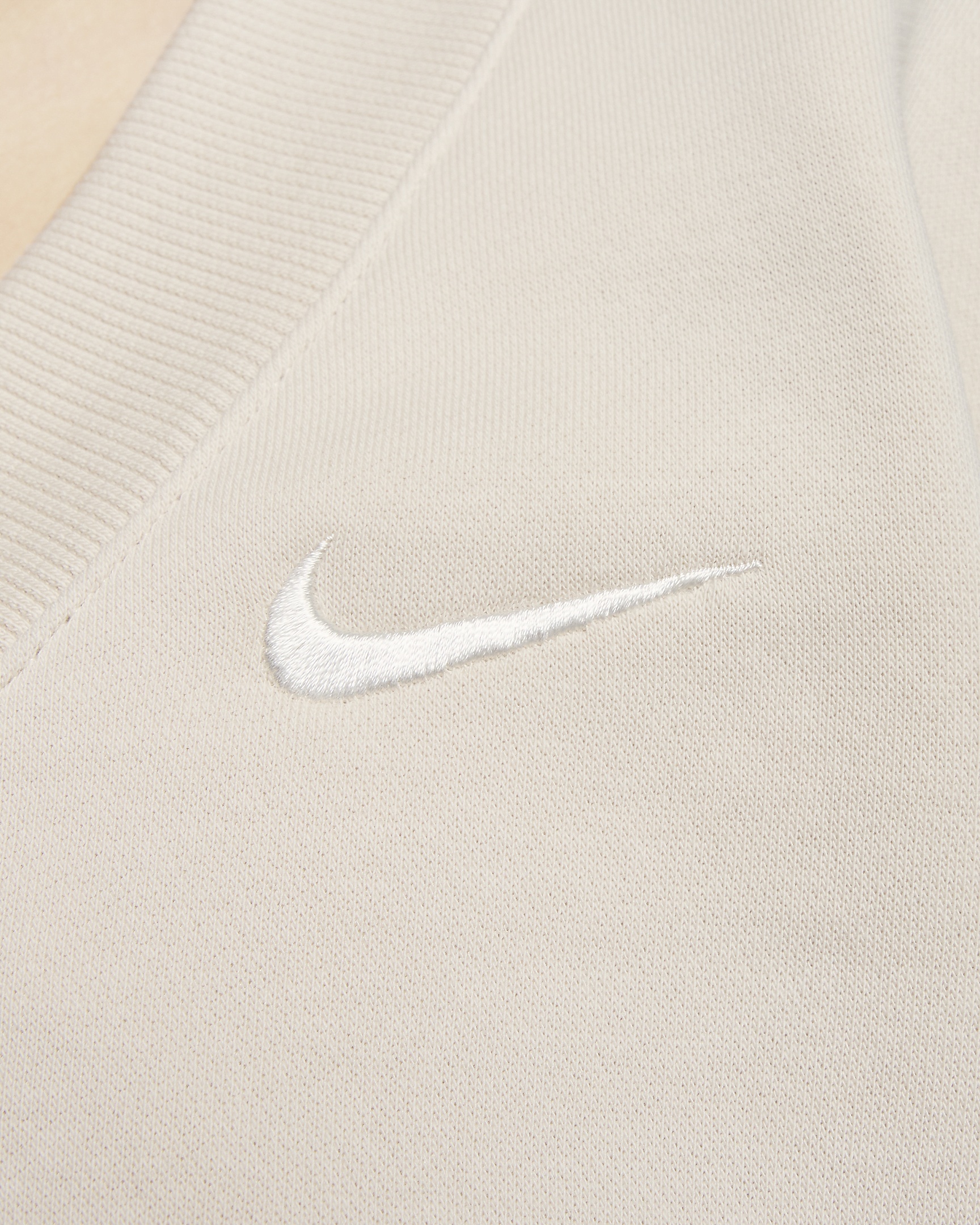 Women's Nike Sportswear Phoenix Fleece Cropped V-Neck Top - 4