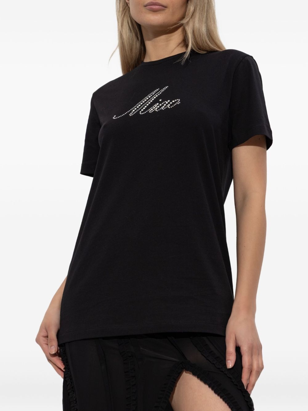 crystal-embellished T-shirt - 3
