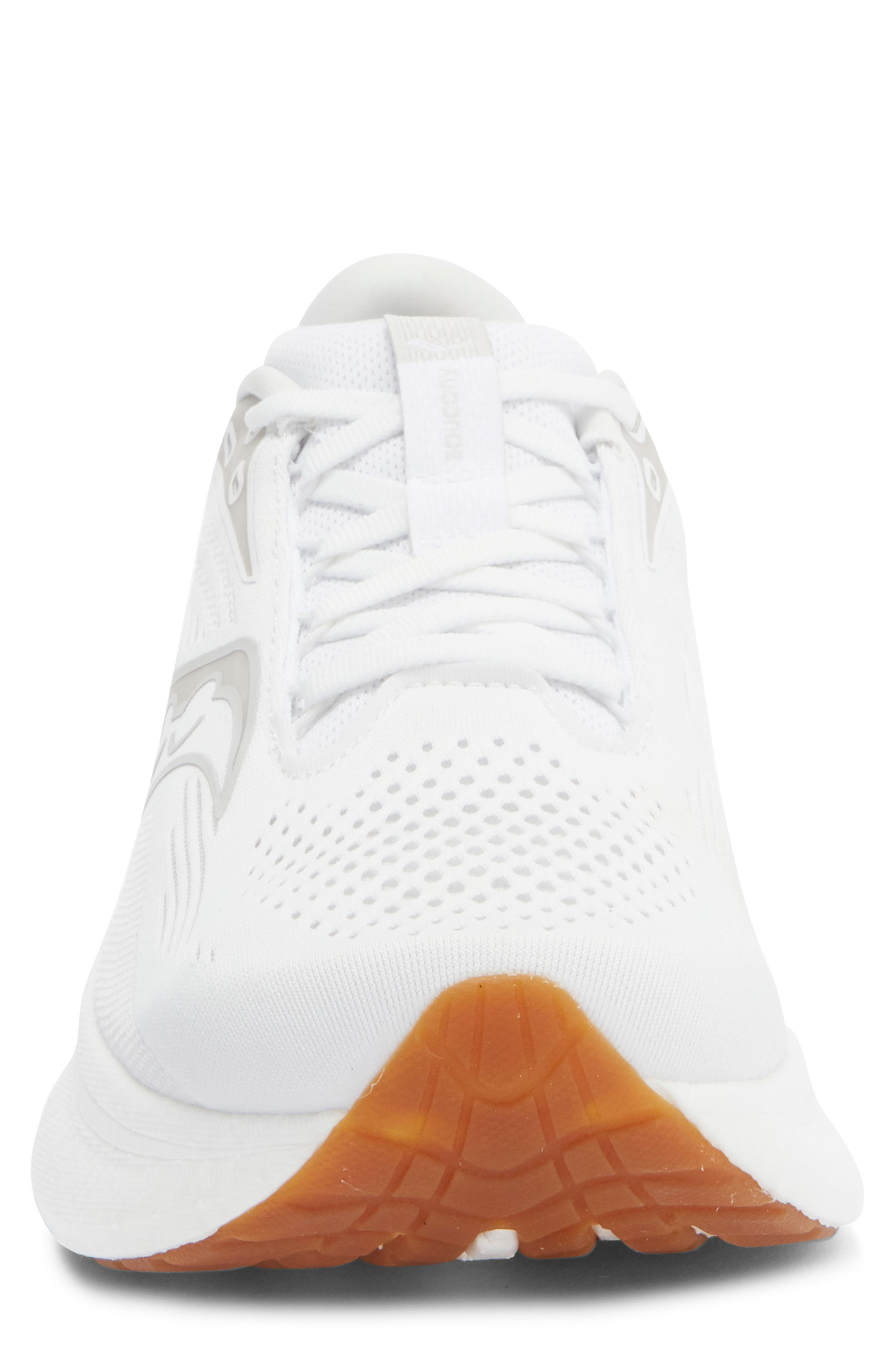 Saucony Ride 18 Running Shoe in White/Gum at Nordstrom - 4