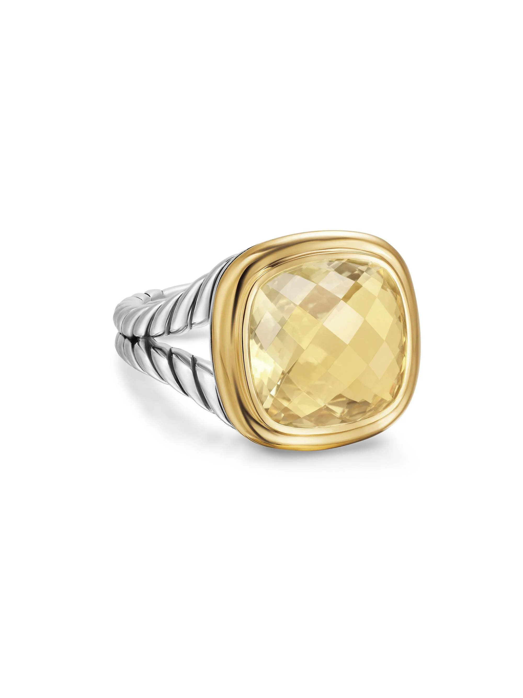 Women's Albion Ring in Sterling Silver - Champagne Citrine - 1