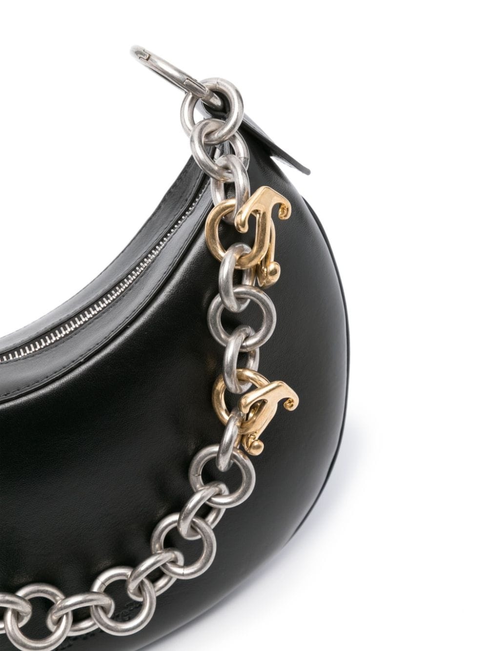 Hemisphere leather shoulder bag - 4