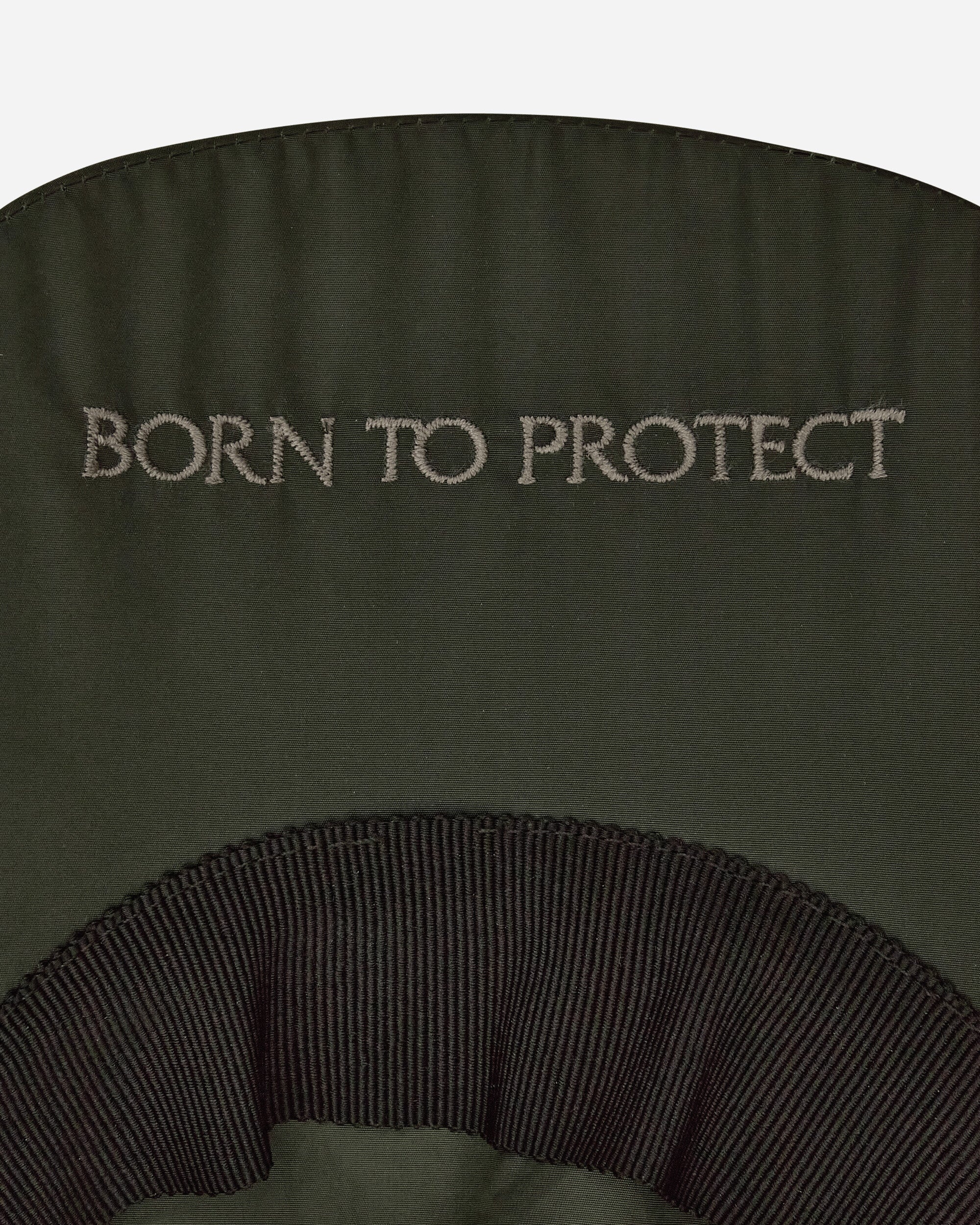 Born To Protect Embroidered Logo Baseball Cap Green - 7