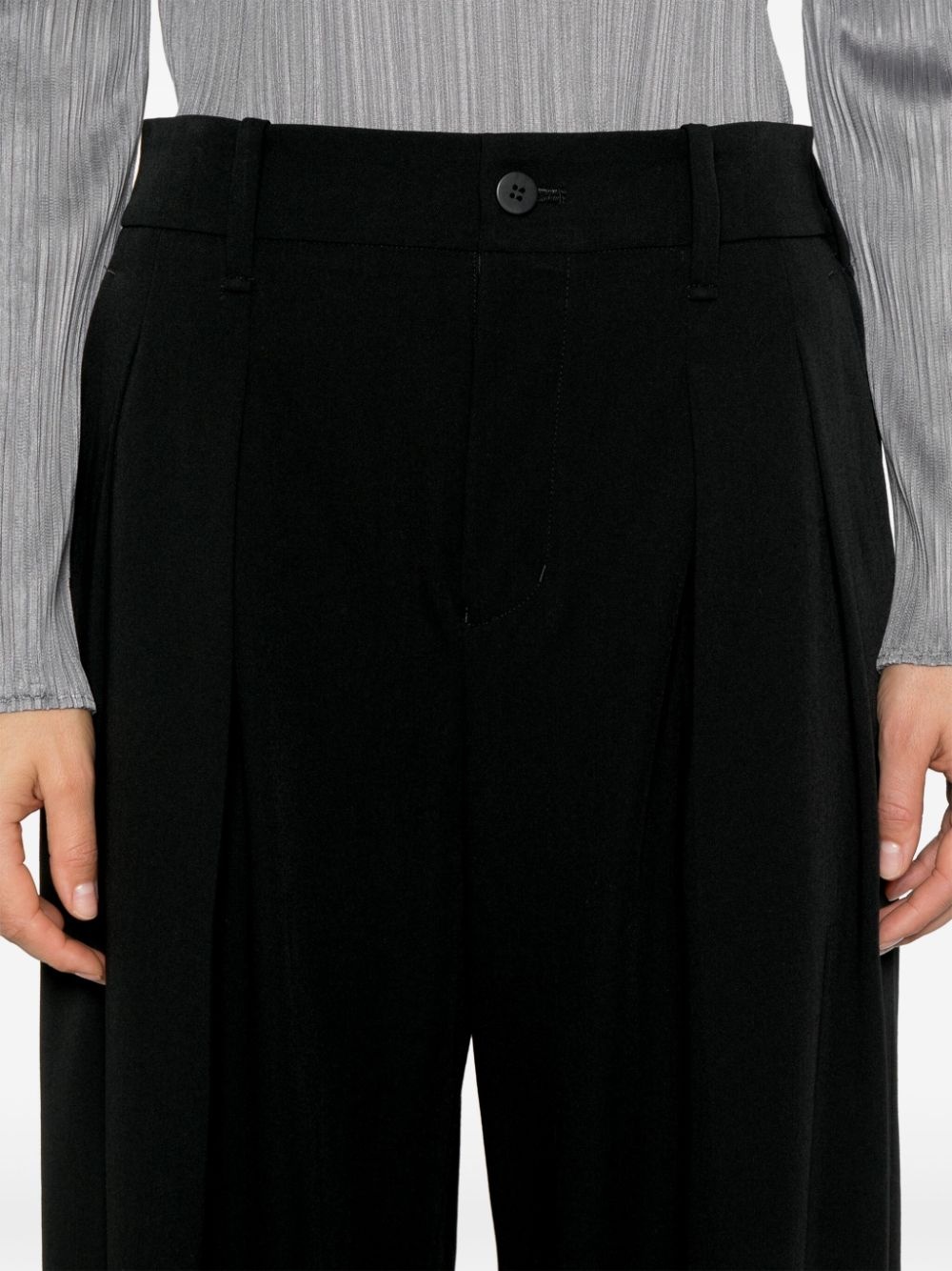 wool gabardine trousers - 5
