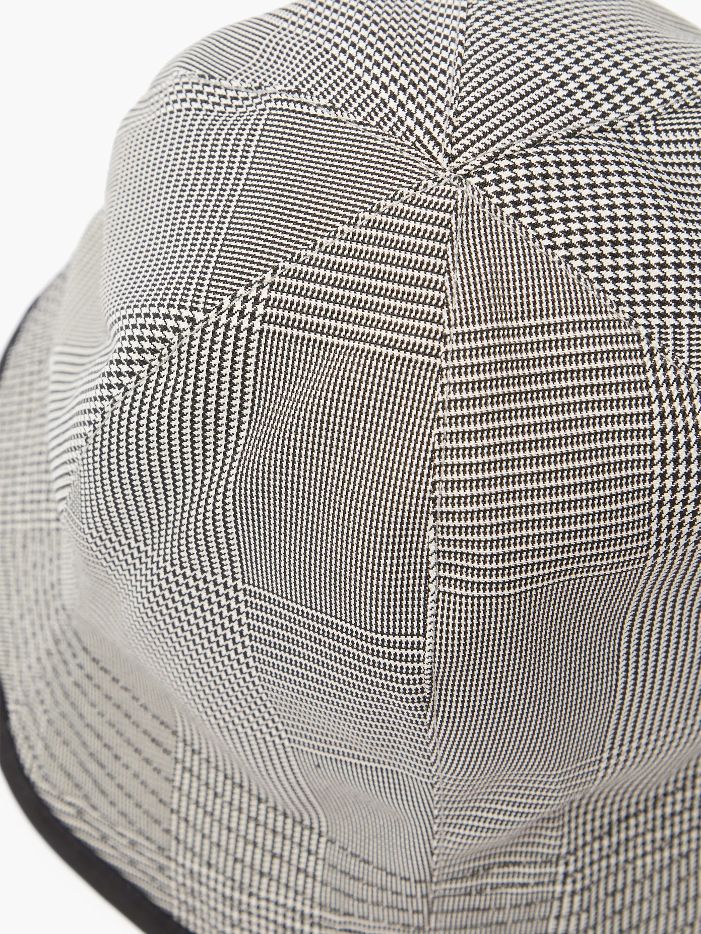 Glen-checked twill bucket hat - 4