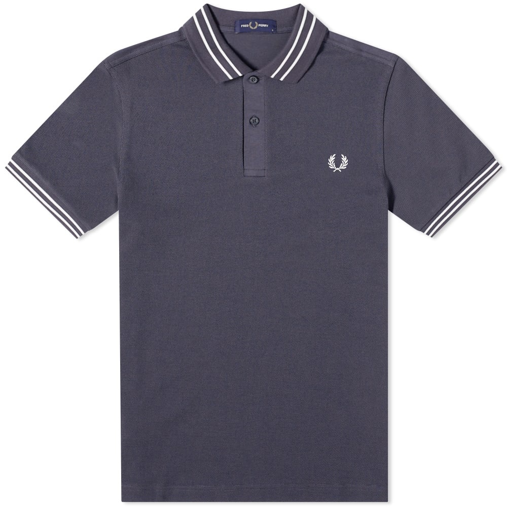 Fred Perry Textured Panel Polo Shirt - 1