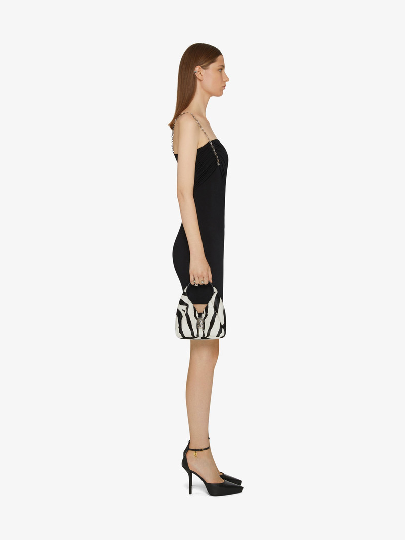 ASYMMETRICAL BUSTIER GOWN WITH G CHAIN 3