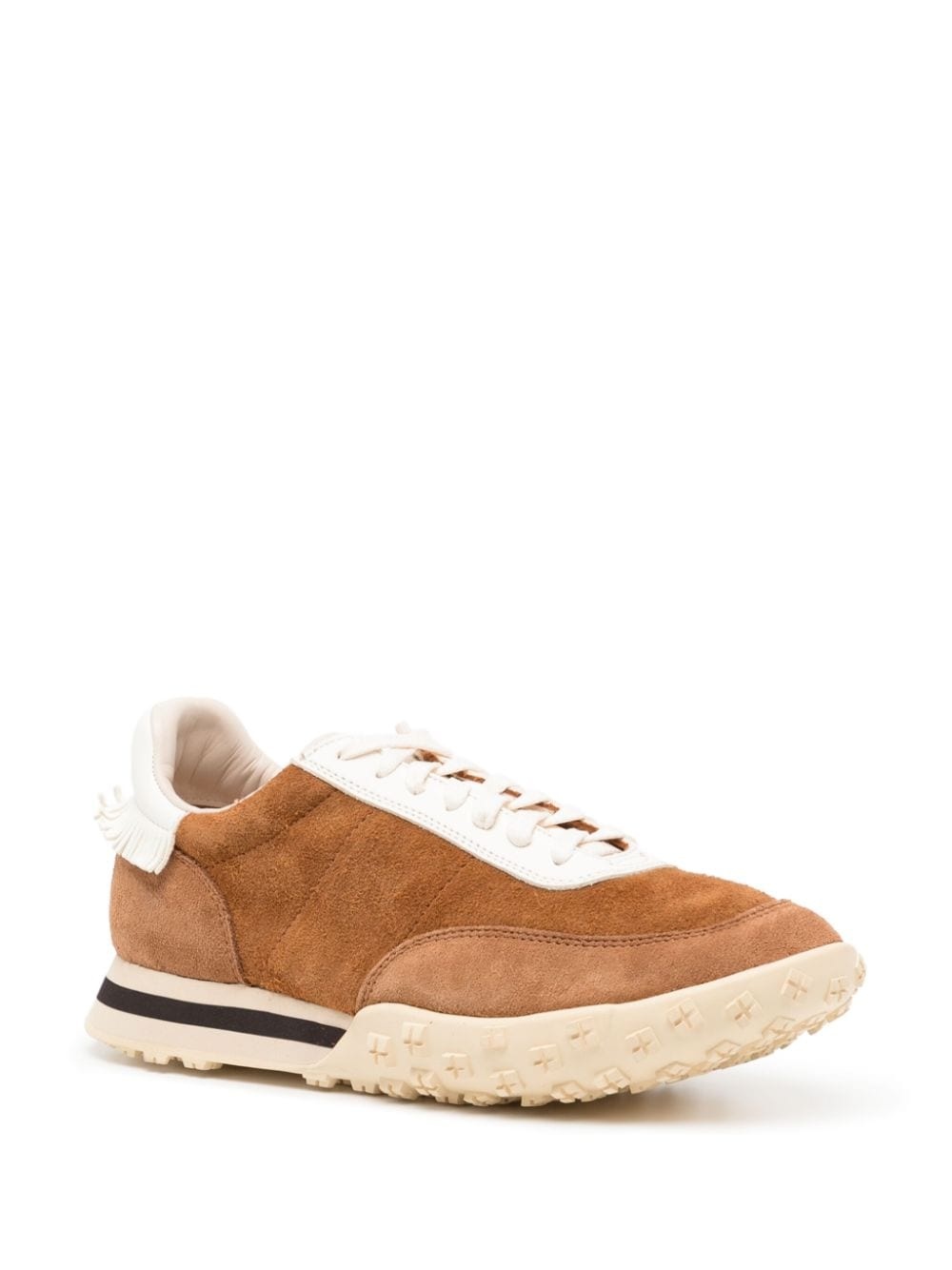 suede lace-up sneakers - 2