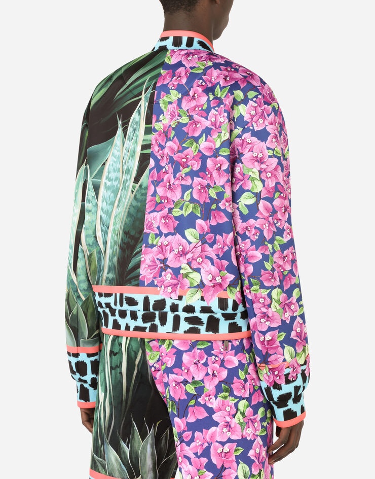 Technical fabric jacket with jungle mix print - 7