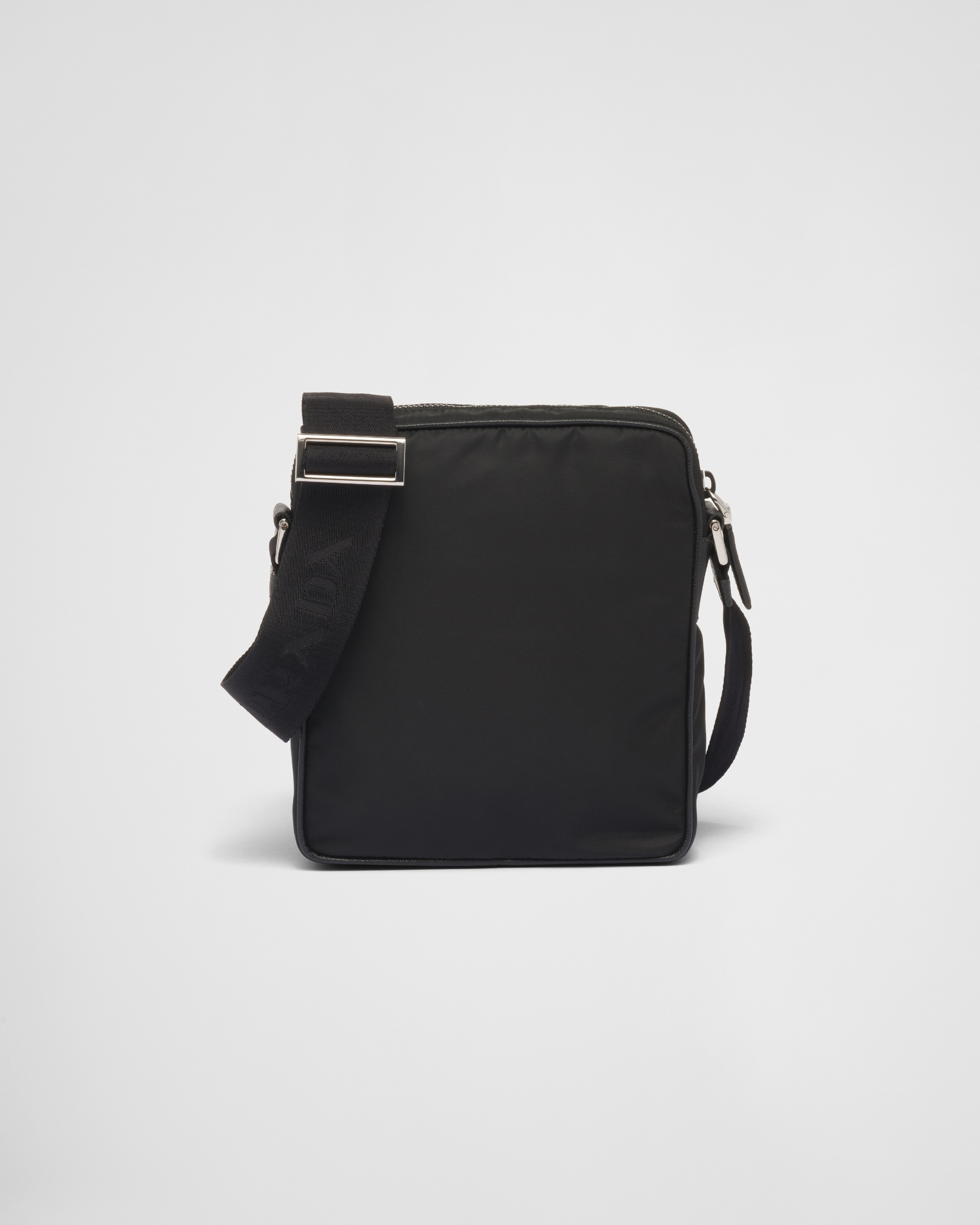 プラダ クロスボディバッグ Re-Nylon & Saffiano レザー25/26FW Re-Nylon xレザー サイドリリースバックル付 クロスボディバッグ