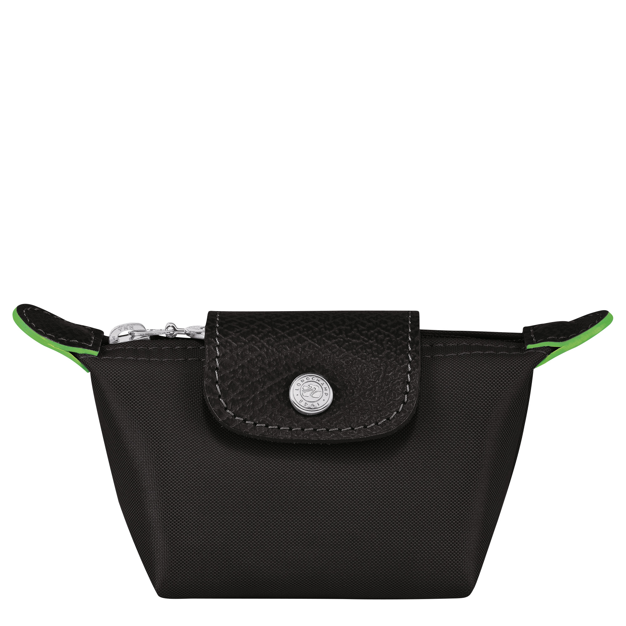 Le Pliage Green Coin purse Black - Recycled canvas - 1