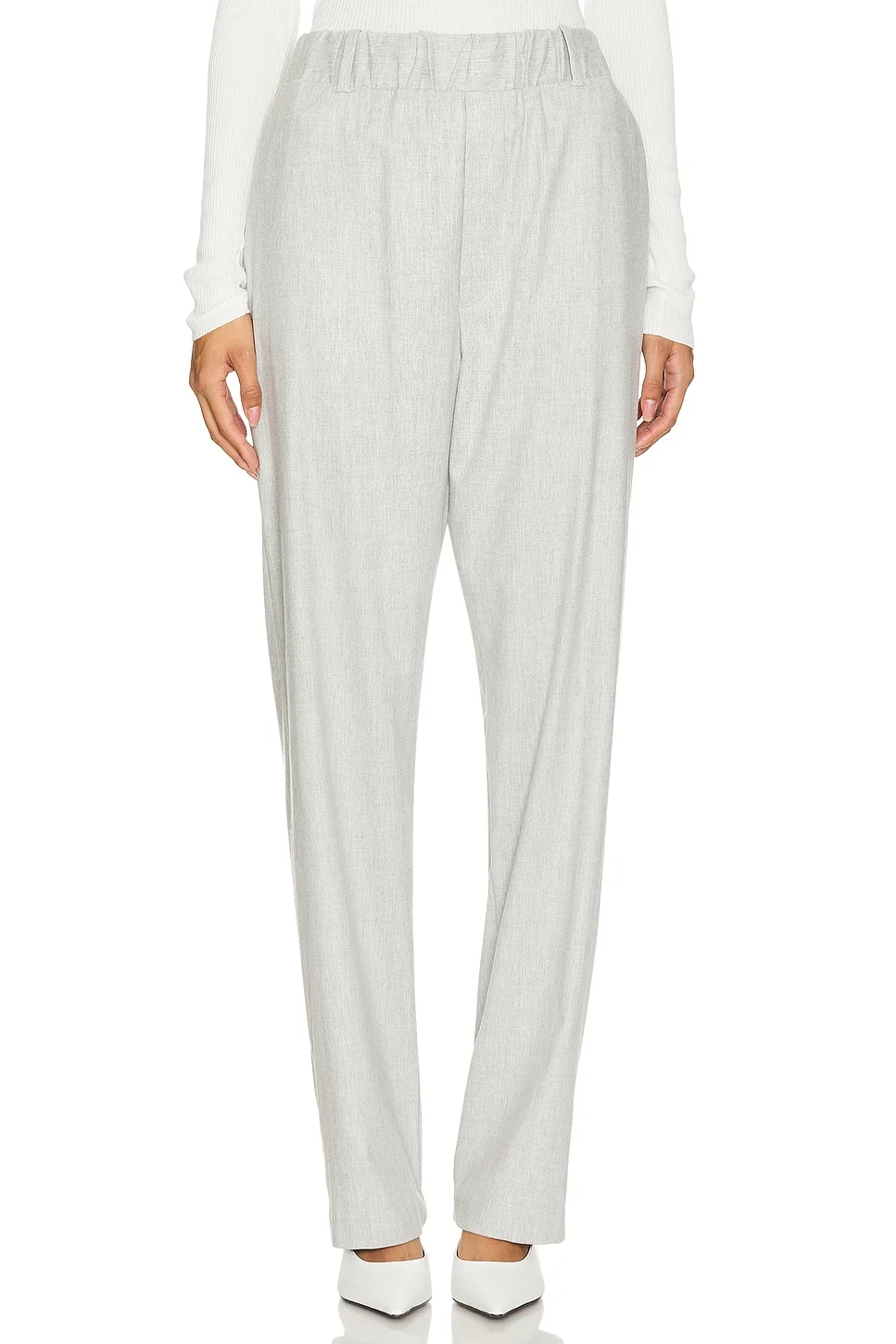 Wool Suiting Pull On Trouser - 1