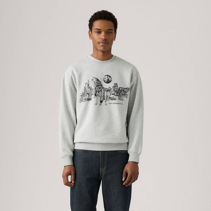 RELAXED GRAPHIC CREWNECK SWEATSHIRT 2