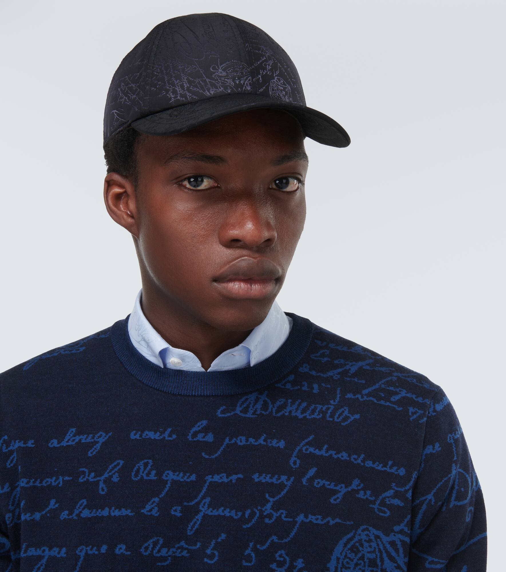 Scritto jacquard baseball cap - 2