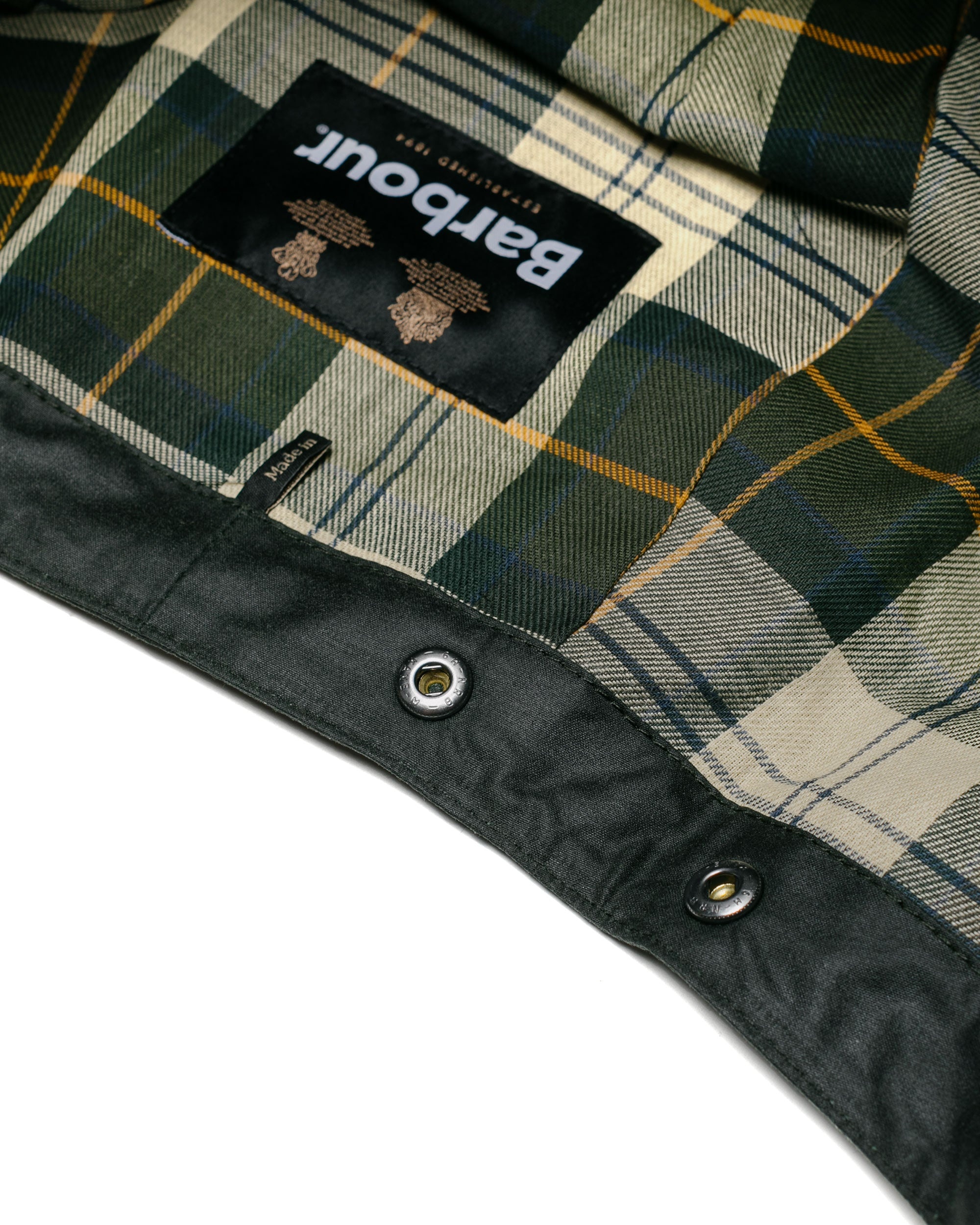 Waxed Cotton Hood Sage - 3