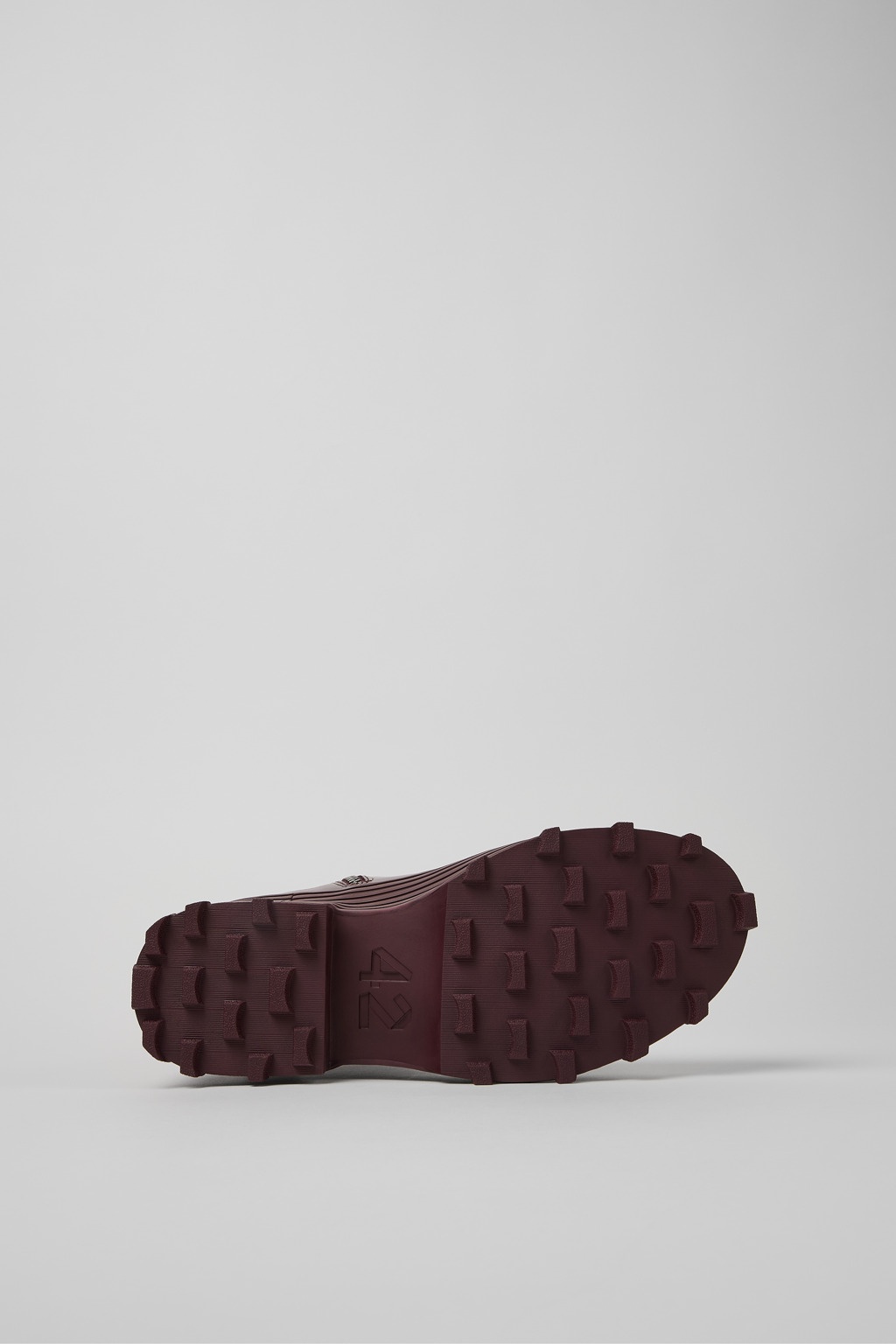 Burgundy Leather Clogs - 5
