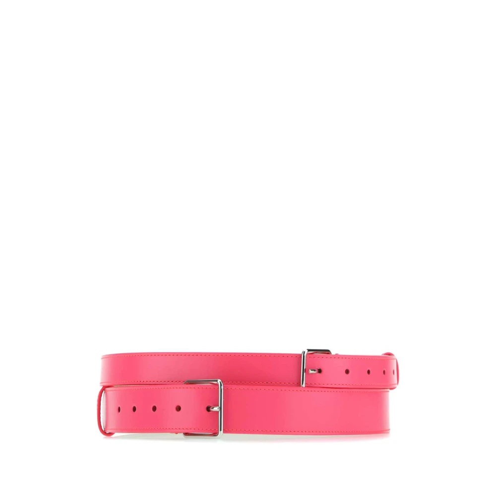 ベルト alexander mcqueen BELT (5941881BR21 5907) Alexander McQueen Leather Waist Belt in Black Leather with