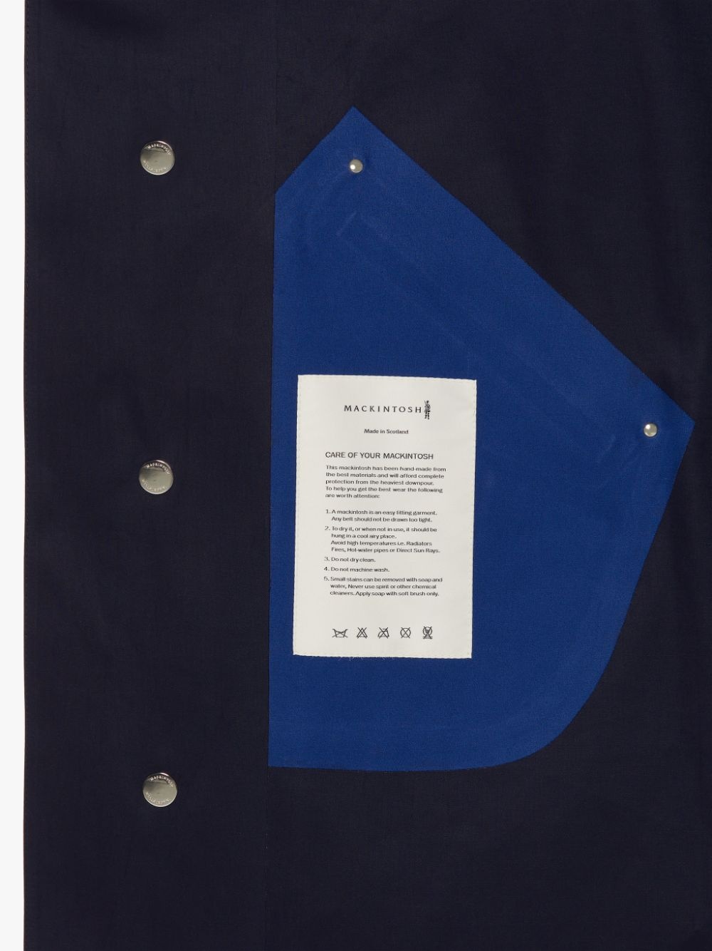 GRANISH NAVY BONDED COTTON HOODED COAT | GR-1032 - 6