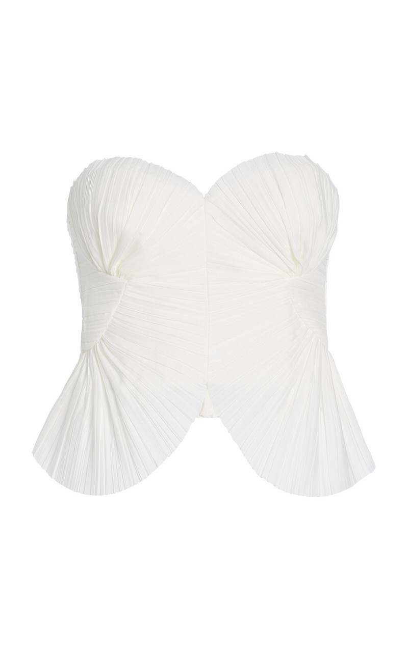 Jace Plisse Top white - 1