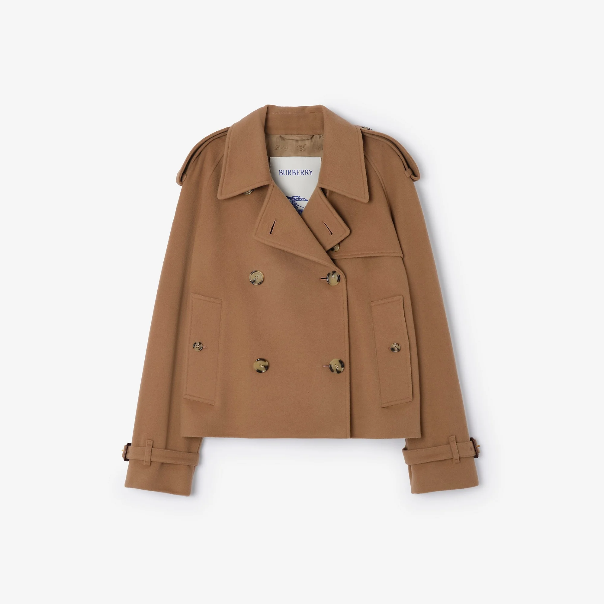 Cropped Cashmere Mayfair Trench Jacket - 1