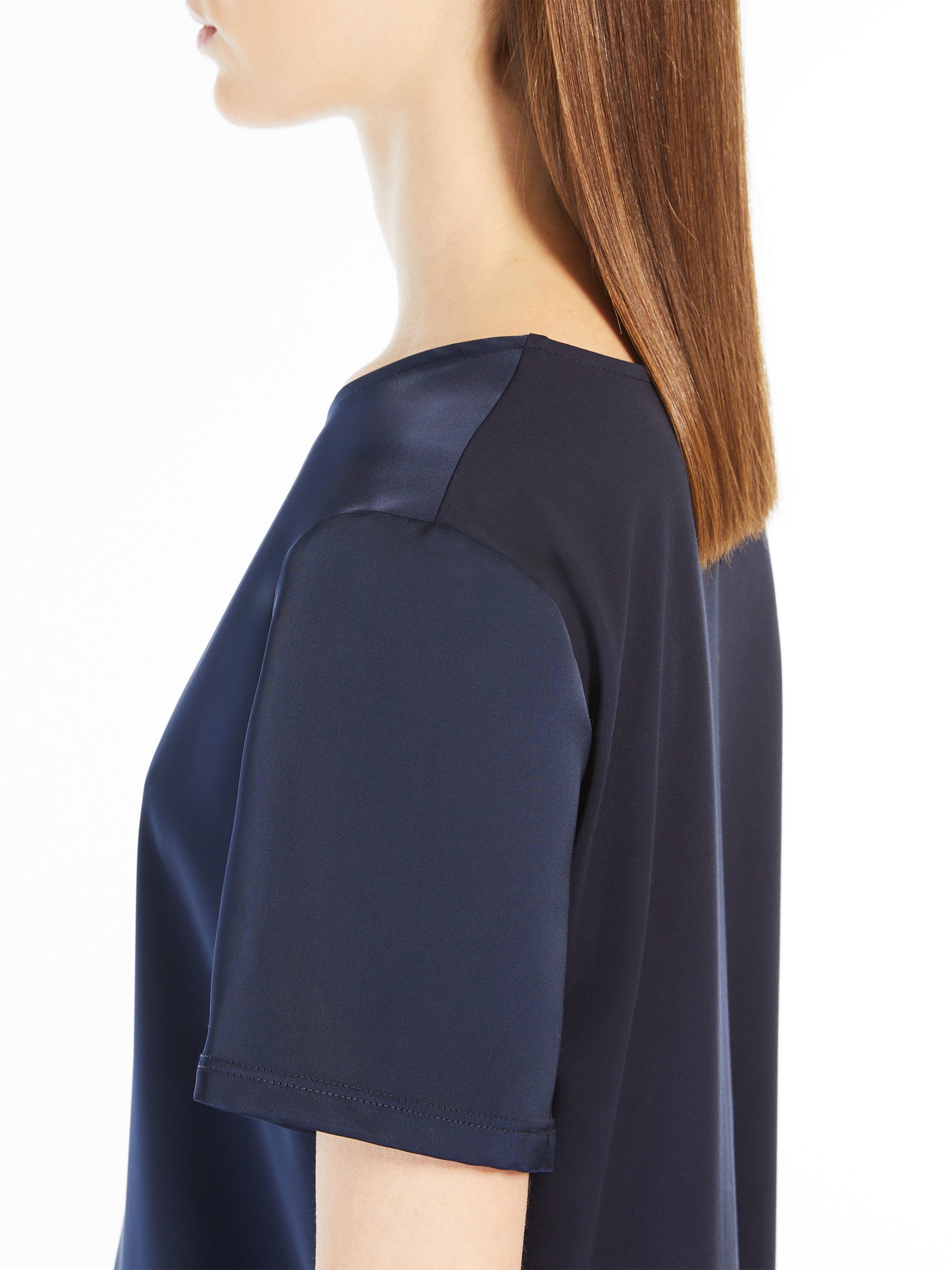 GILBERT Satin and jersey T-shirt - 6