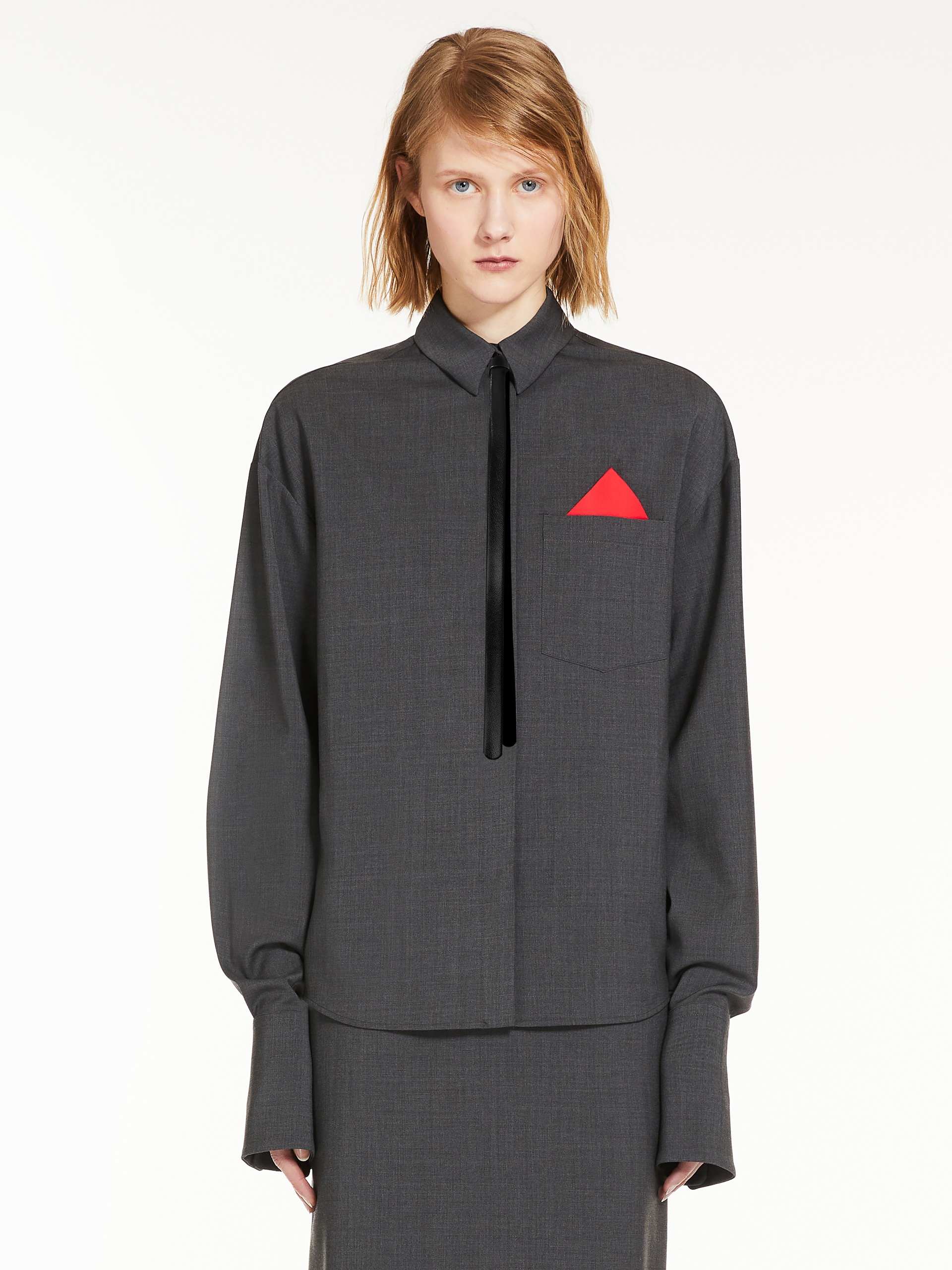 MAPPA Oversized stretch wool shirt - 3