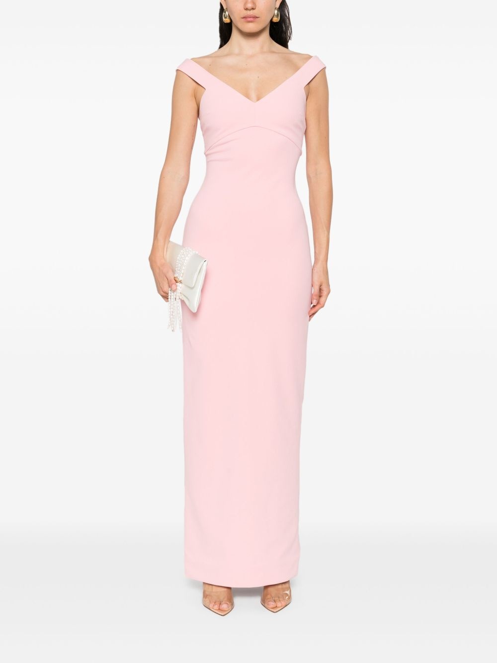 v-neck dress - 2