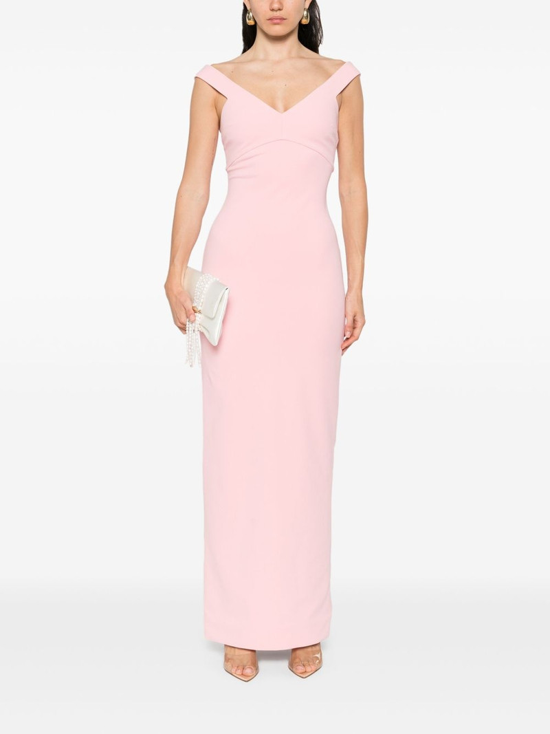SOLACE LONDON v-neck dress outlook