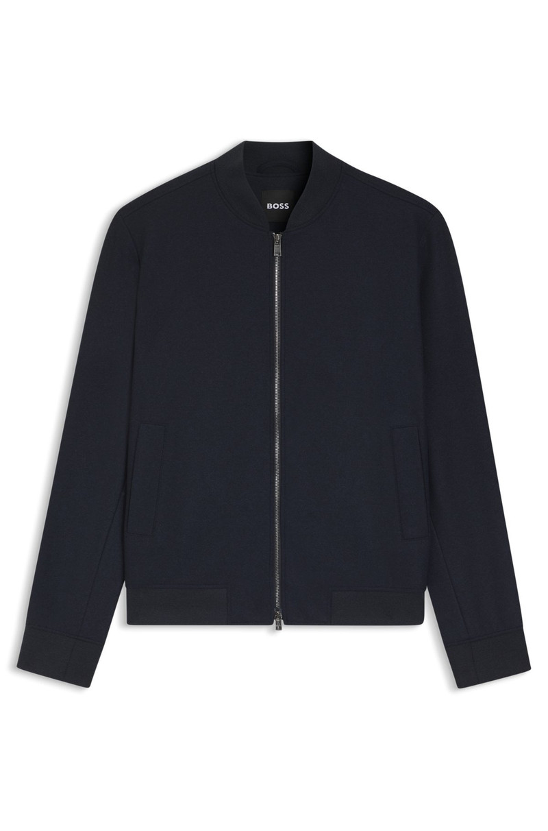 BRUSHED SLIM-FIT JACKET IN STRETCH FLANNEL 1