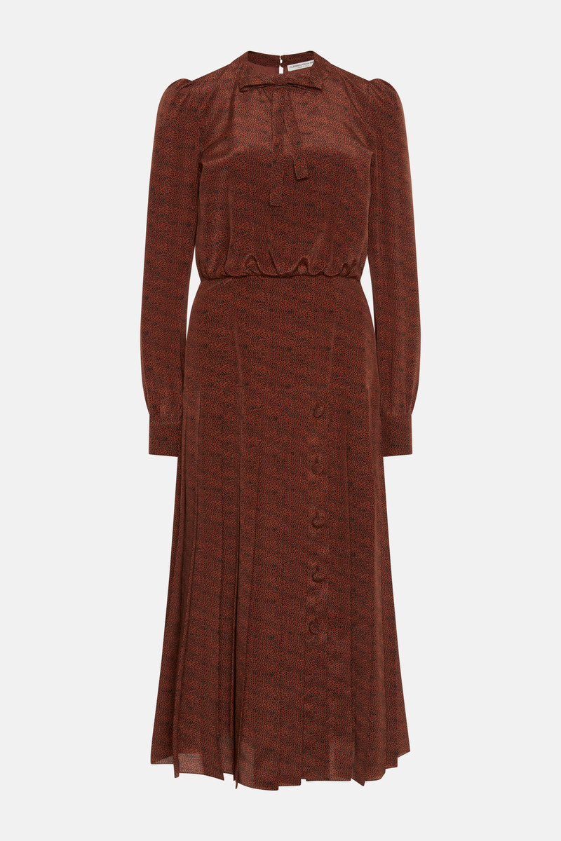 SMALL LEOPARD PRINT PLEATED DRESS 1