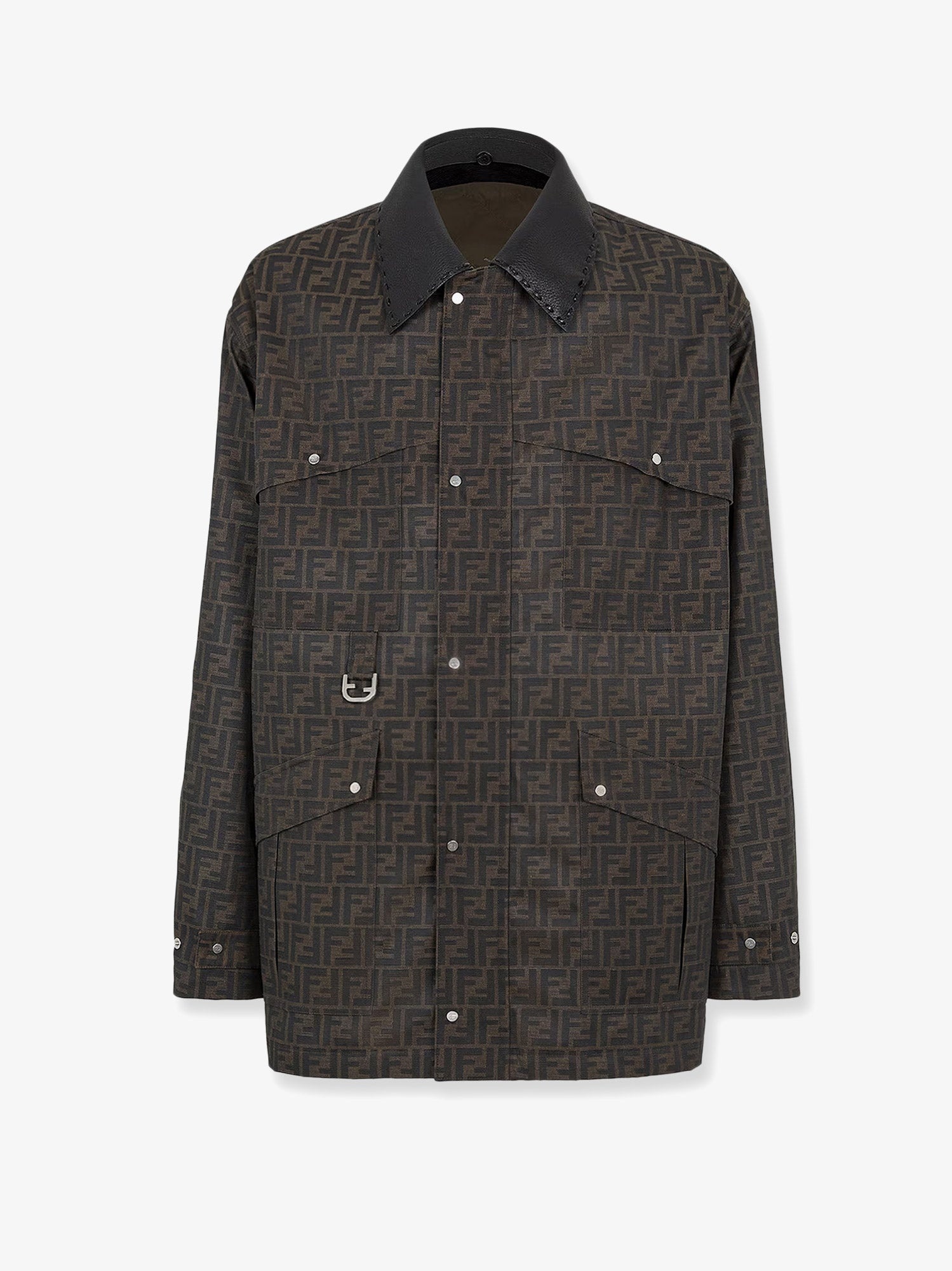 Collar Fendi Man Jacket FENDI Leather Jacket Black FARFETCH JO