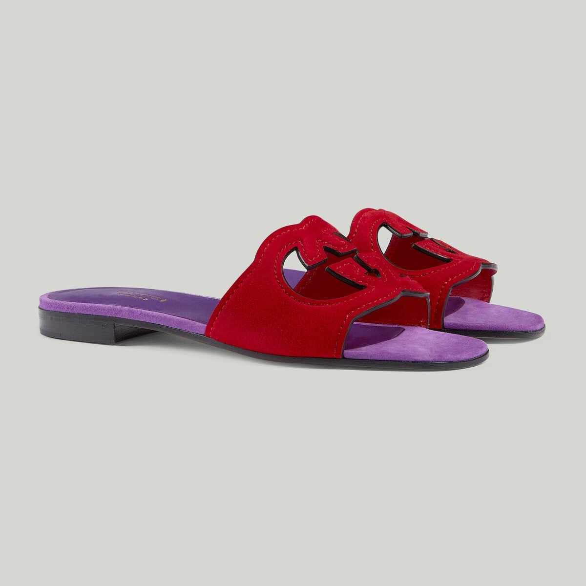 Women's Interlocking G cut-out slide sandal - 2