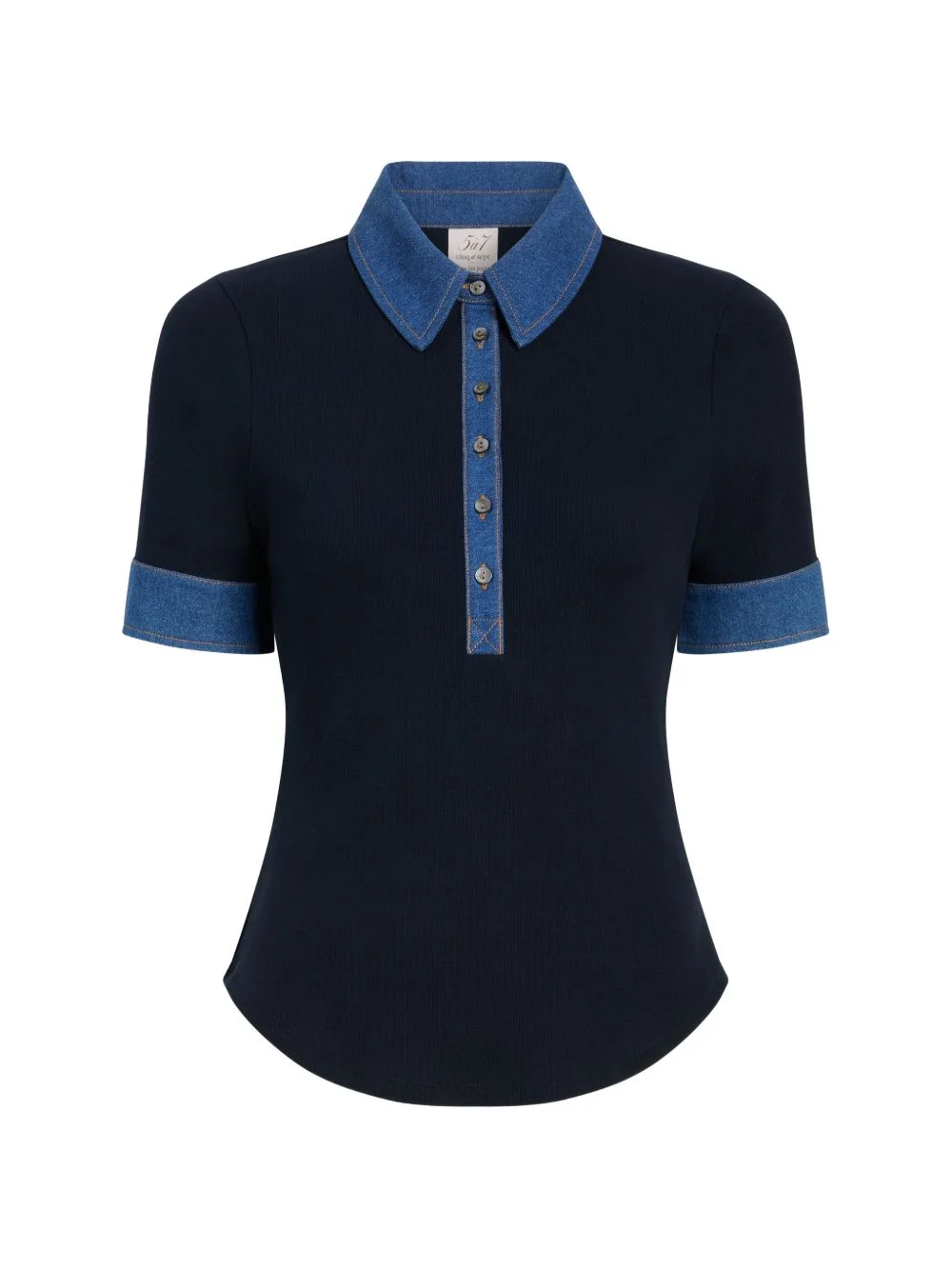 Jaden short-sleeve polo top - 1