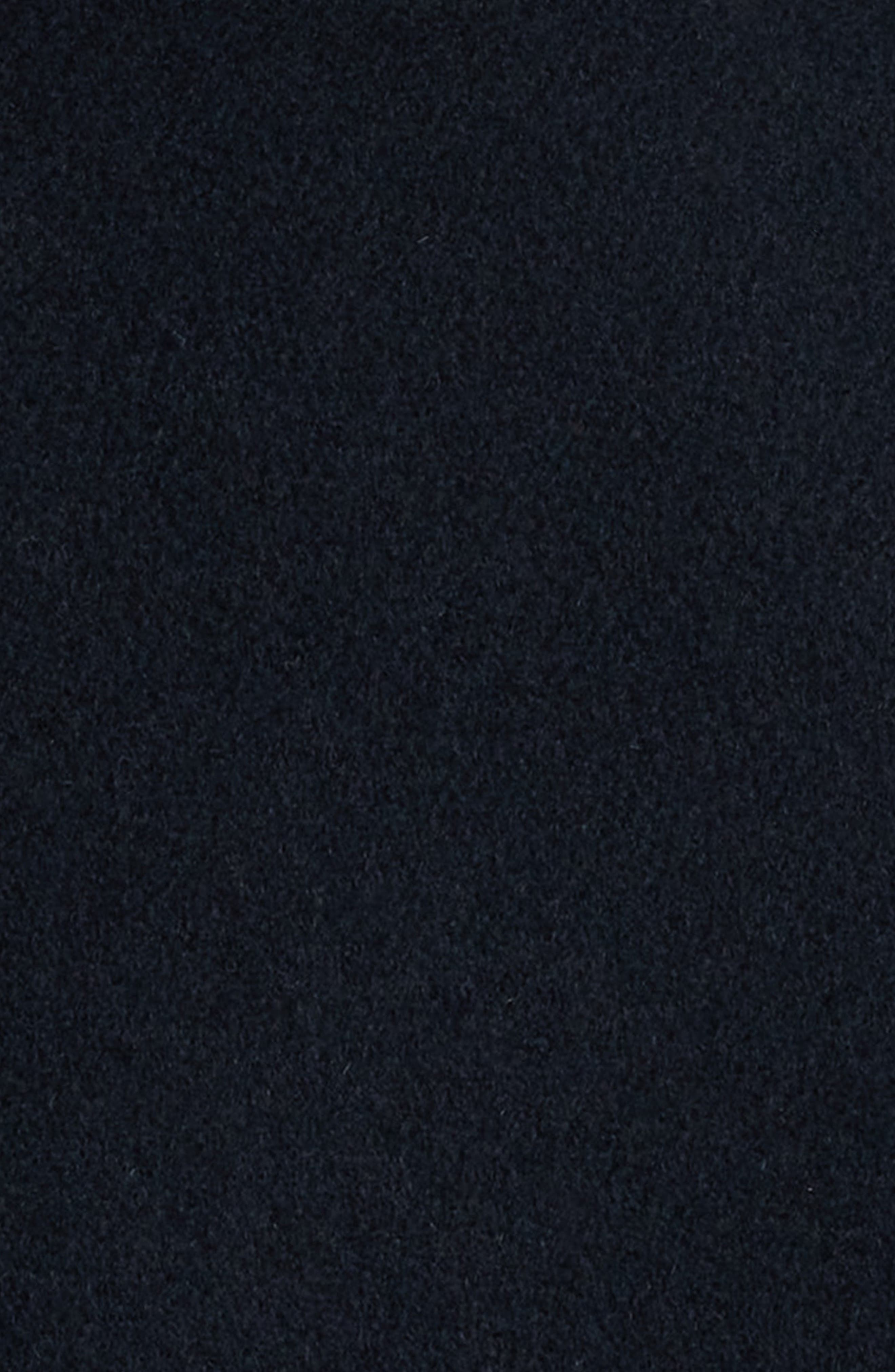 Mackage Cole Wool Peacoat with Genuine Shearling Collar in Navy at Nordstrom - 5