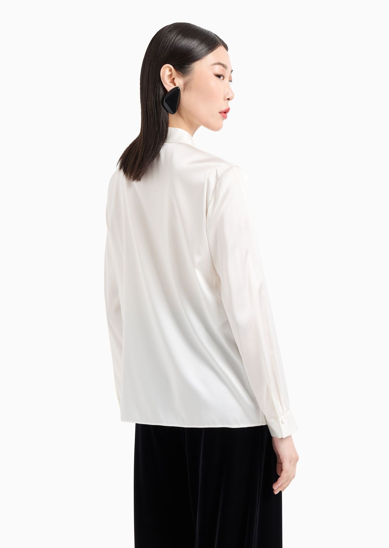 Silk satin shirt - 3