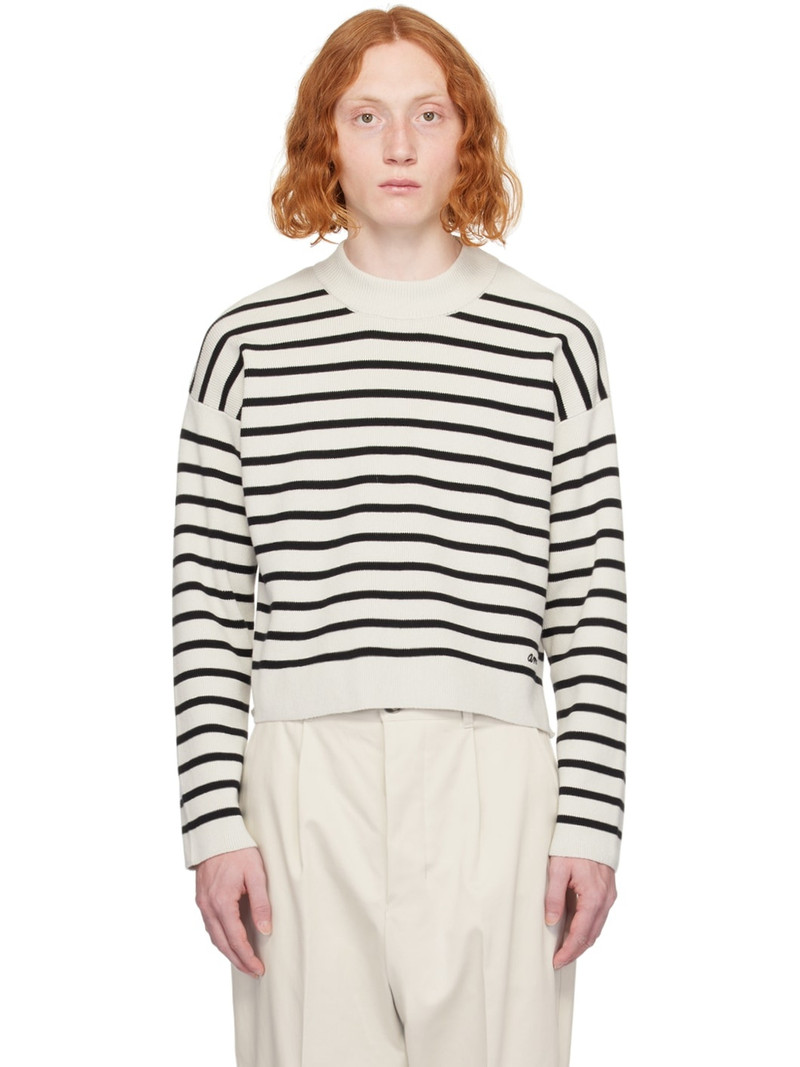Off-White & Black Sailor Sweater - 1