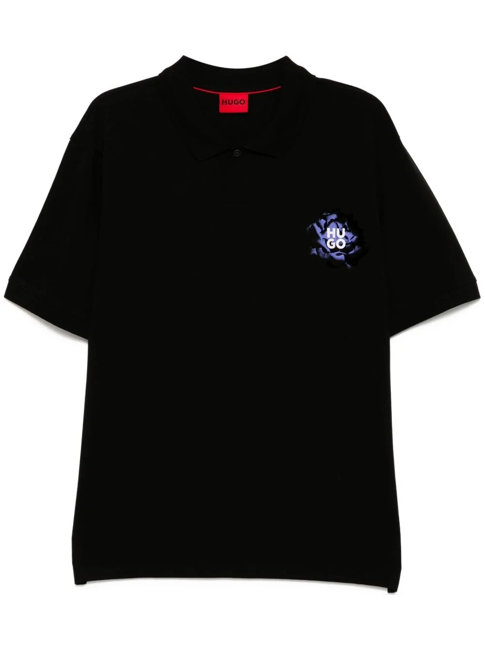 logo-print polo shirt - 1