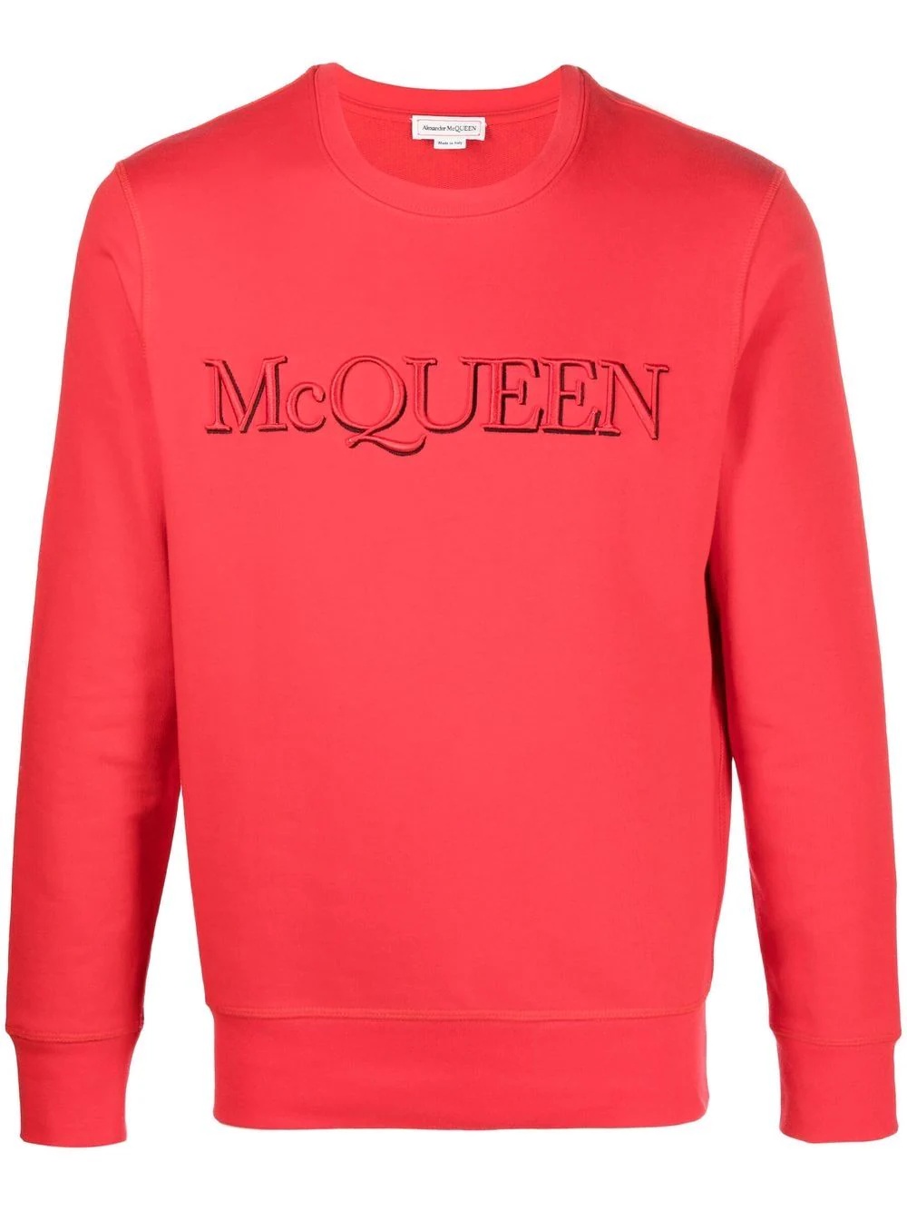 embroidered-logo cotton sweatshirt - 1