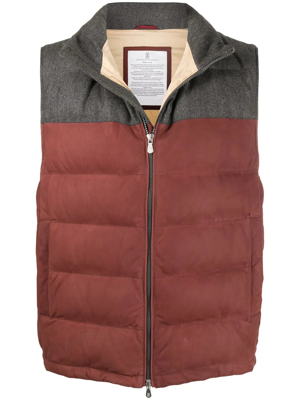 bi-colour gilet - 1