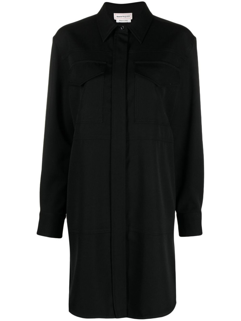 wool shirt minidress 1