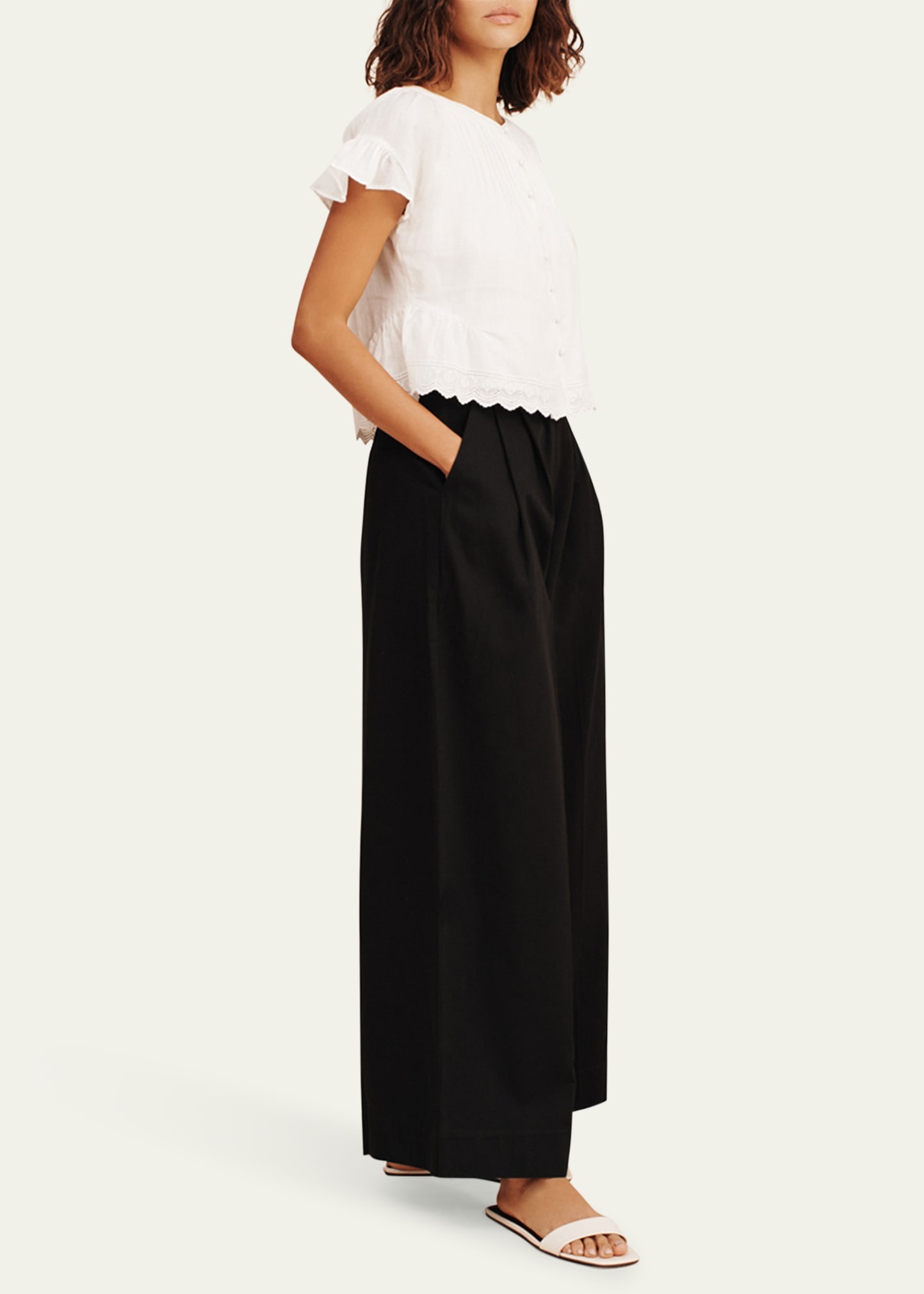 Grace High-Low Pintuck Blouse - 2