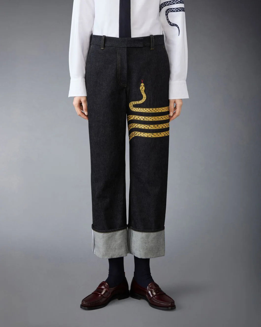 LUNAR NEW YEAR DENIM TROUSER - 2