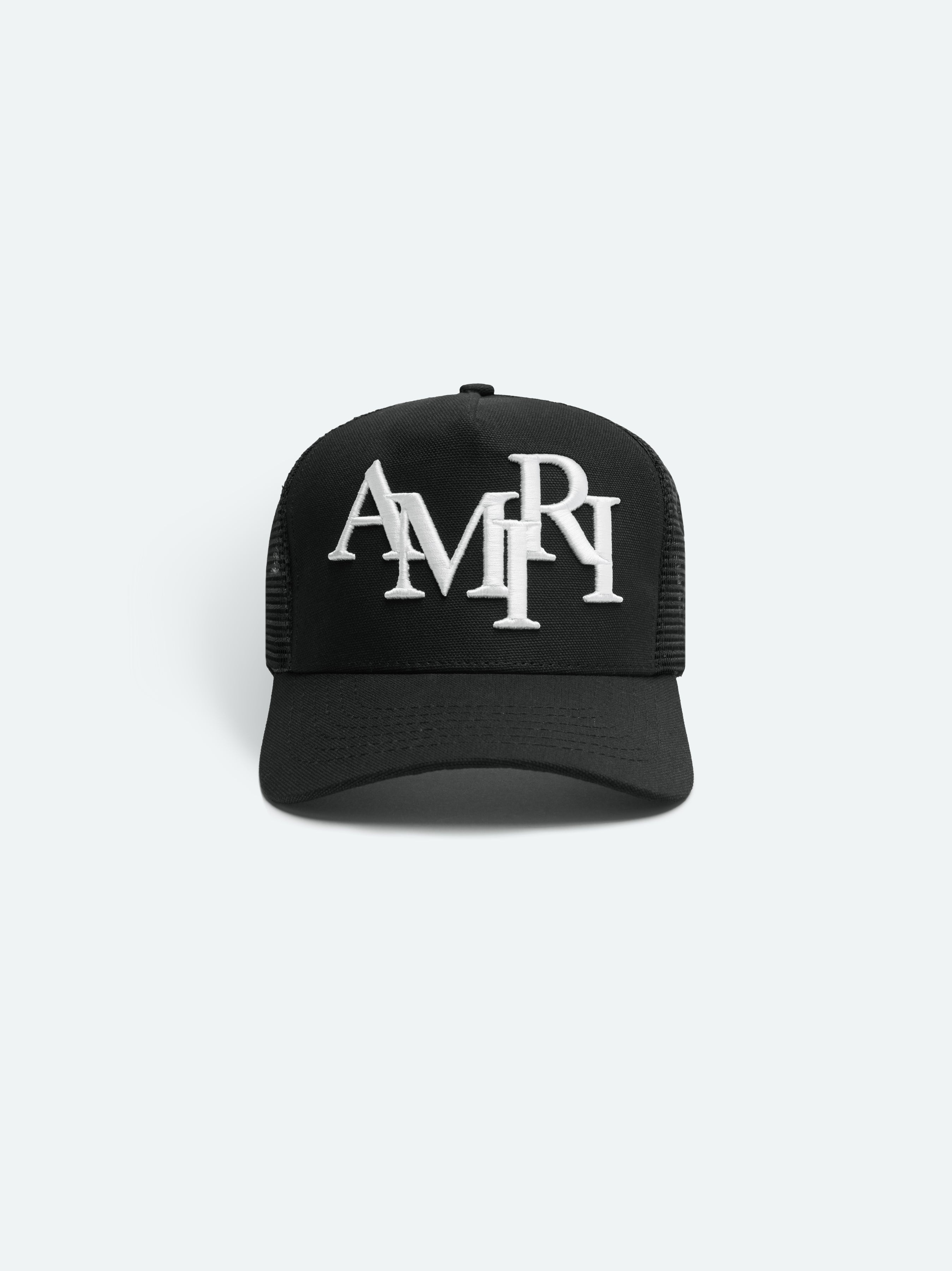 AMIRI STAGGERED LOGO TRUCKER - 1