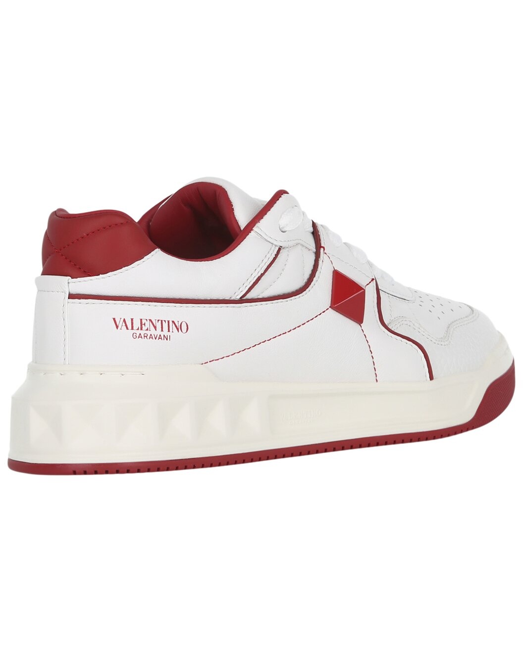 Valentino One Stud Leather Sneaker - 2